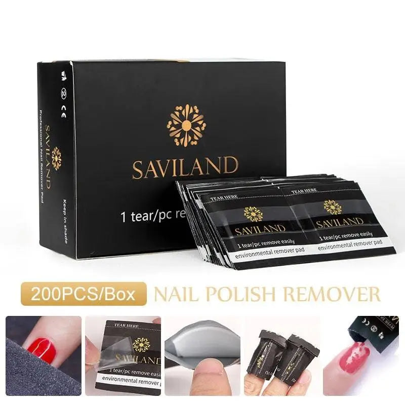 200 Piece Nail Polish Remover Wraps