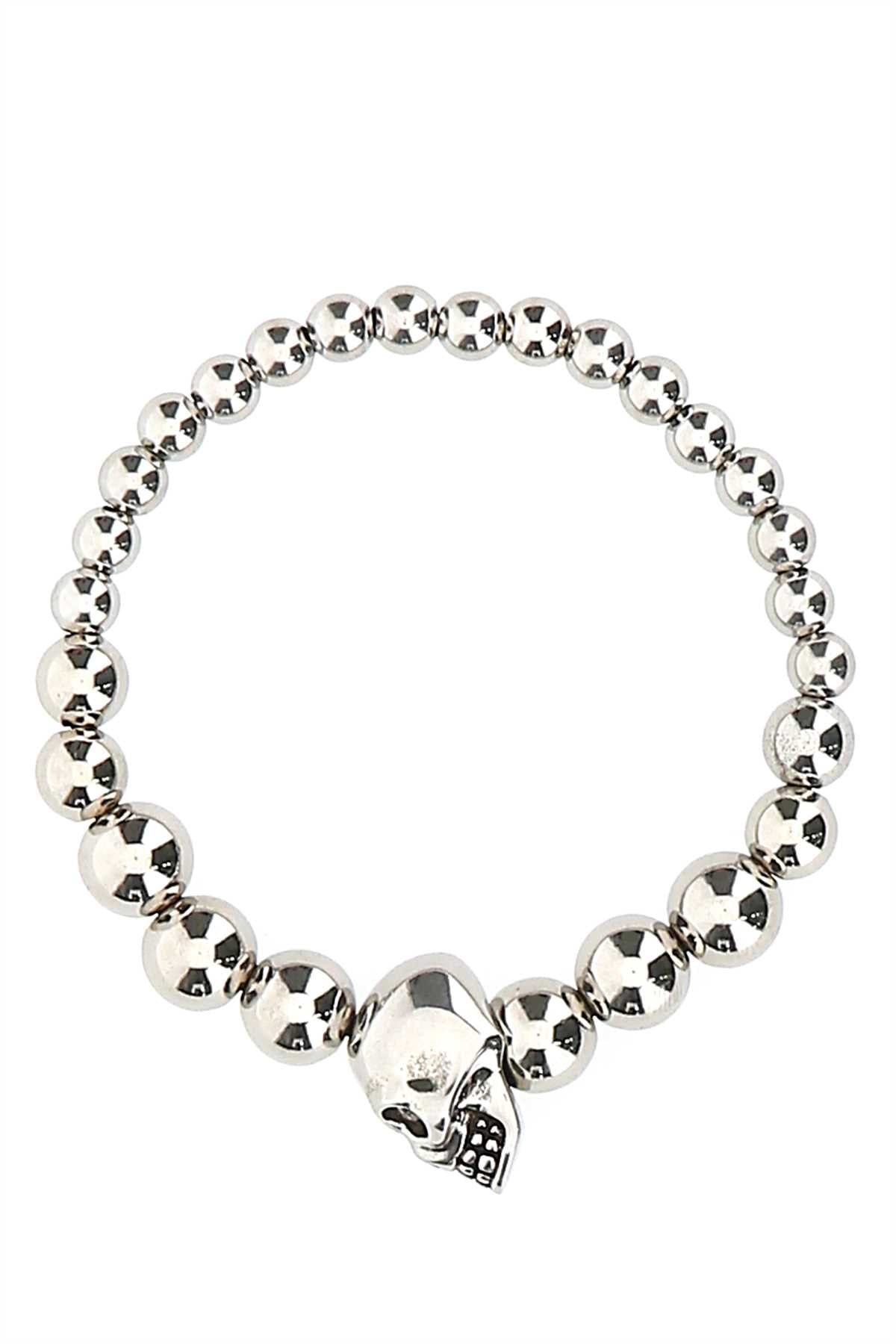 Alexander Mcqueen Men Silver Metal Bracelet