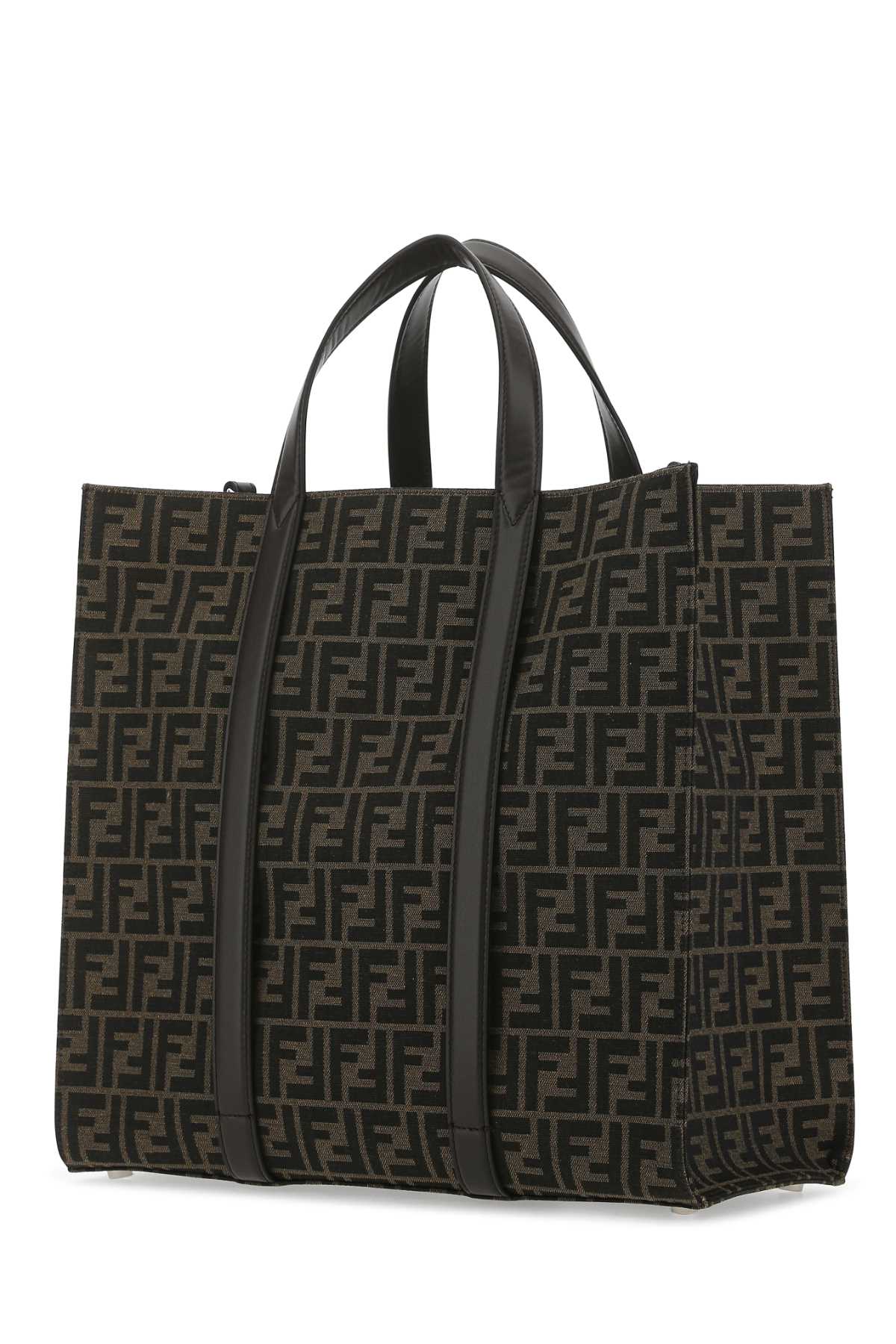 Fendi Men Embroidered Canvas Shopping Bag