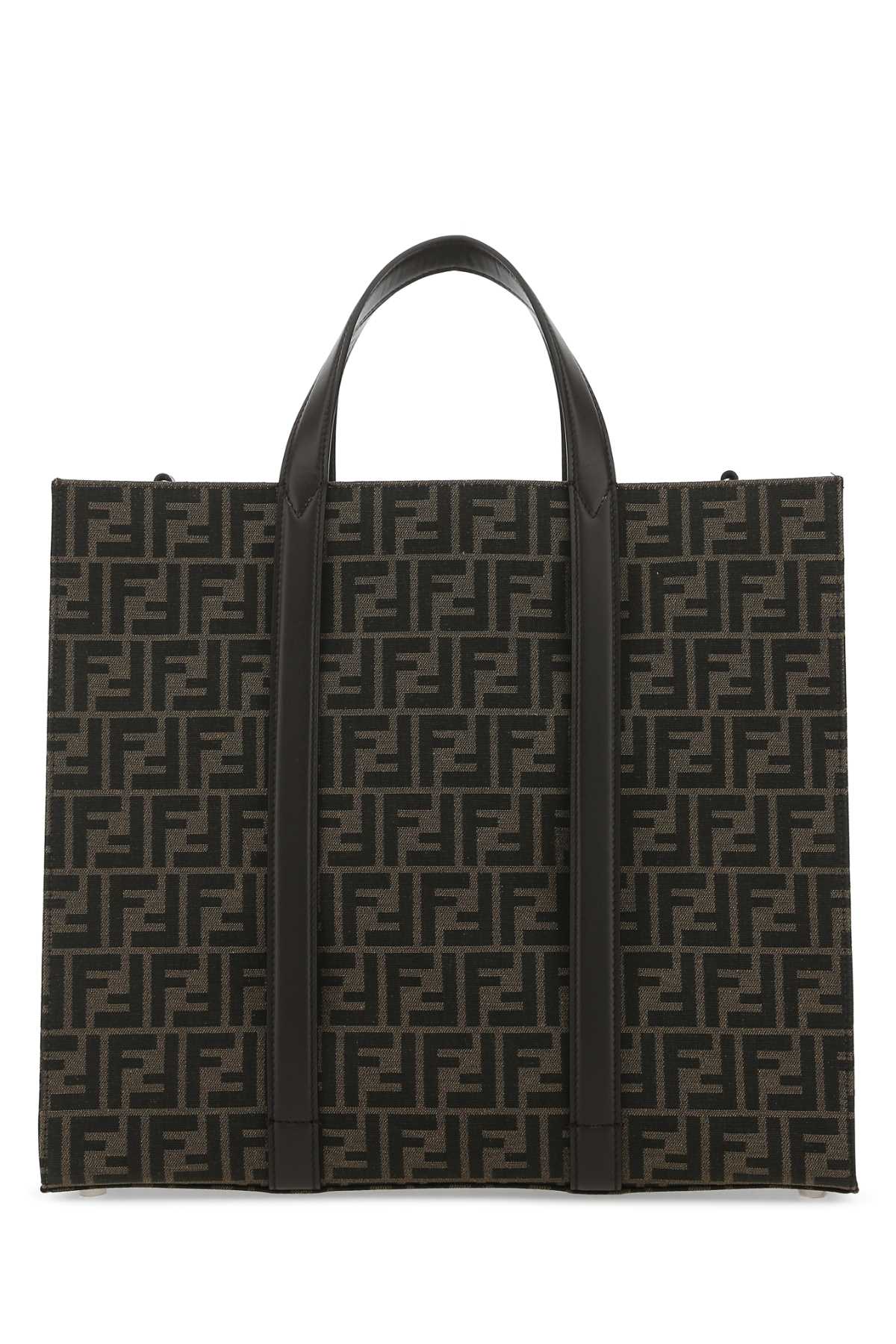 Fendi Men Embroidered Canvas Shopping Bag