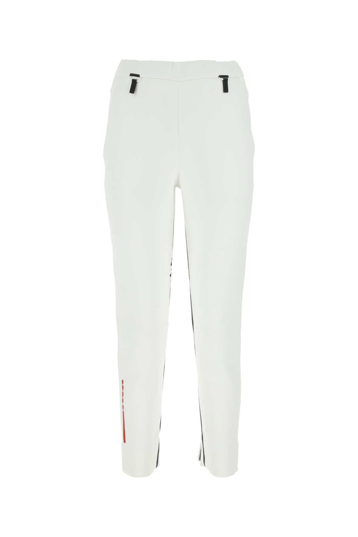 Prada Women White Neoprene Pant