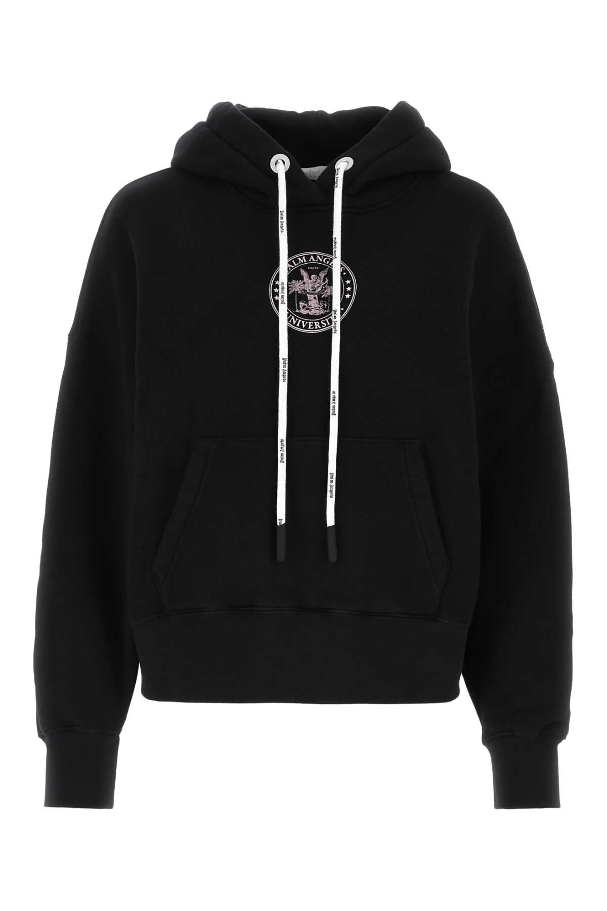 Palm Angels Women Black Cotton Sweatshirt