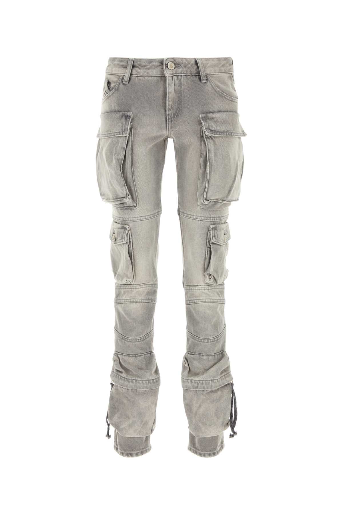 The Attico Women Grey Denim Jeans