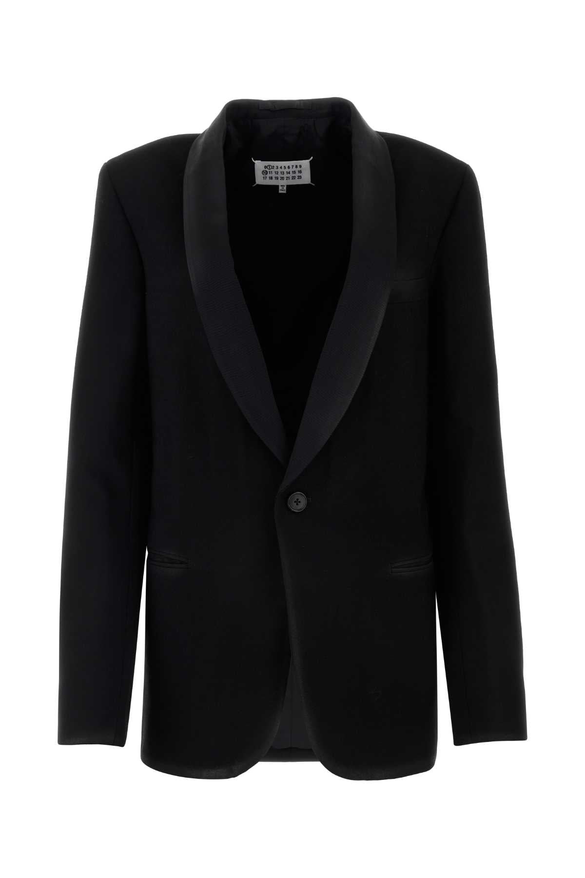 Maison Margiela Women Black Gabardine Blazer