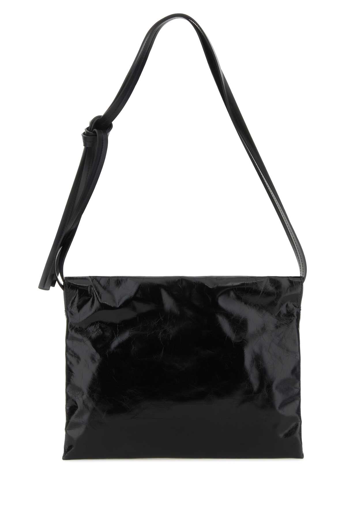 Jil Sander Women Black Leather Cushion Crossbody Bag