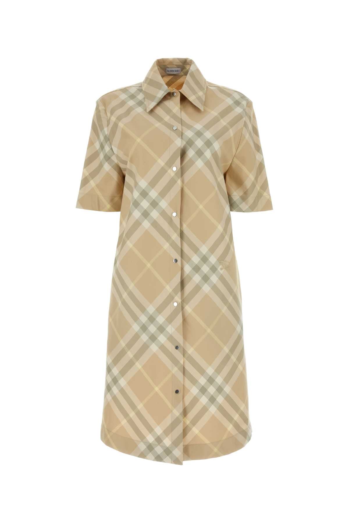 Burberry Women Embroidered Cotton Shirt Dress