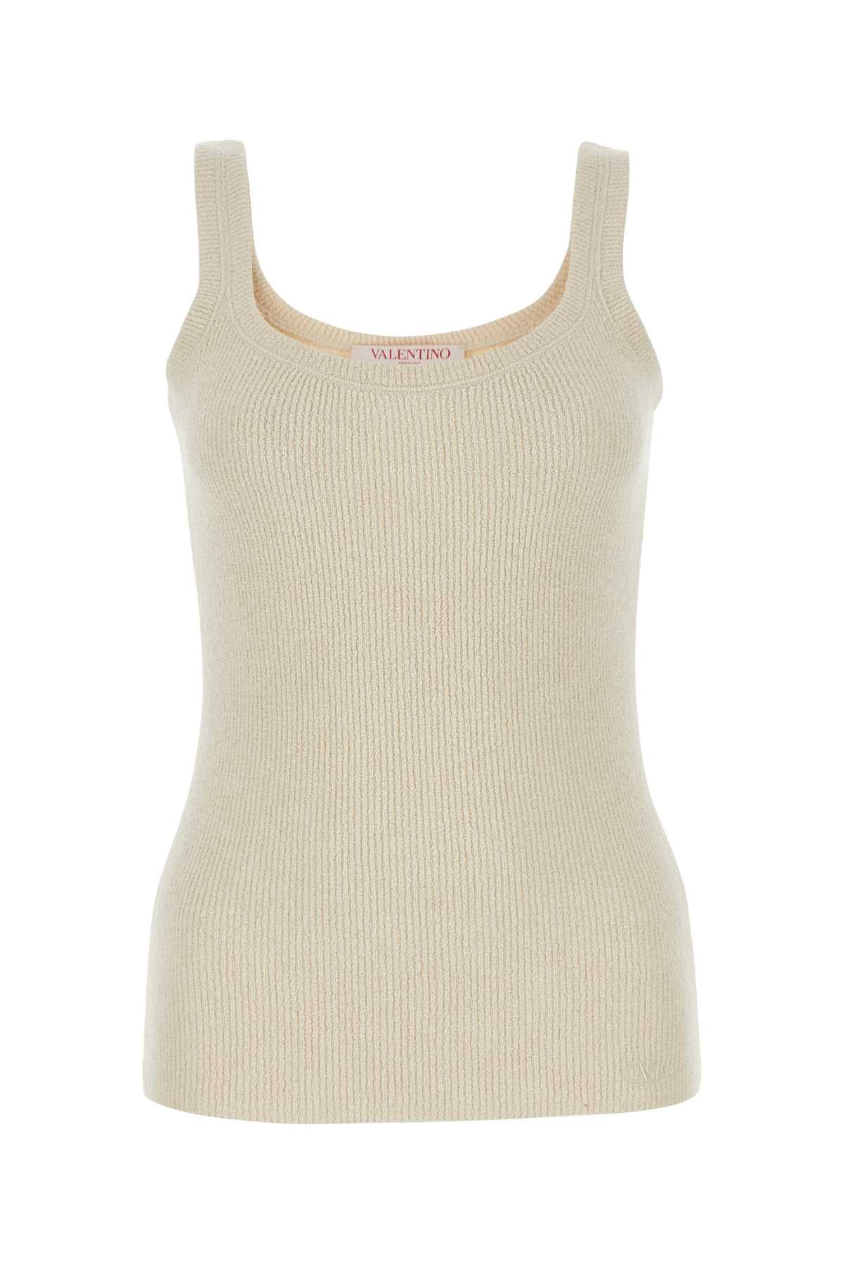 Valentino Garavani Women Sand Silk Tank Top