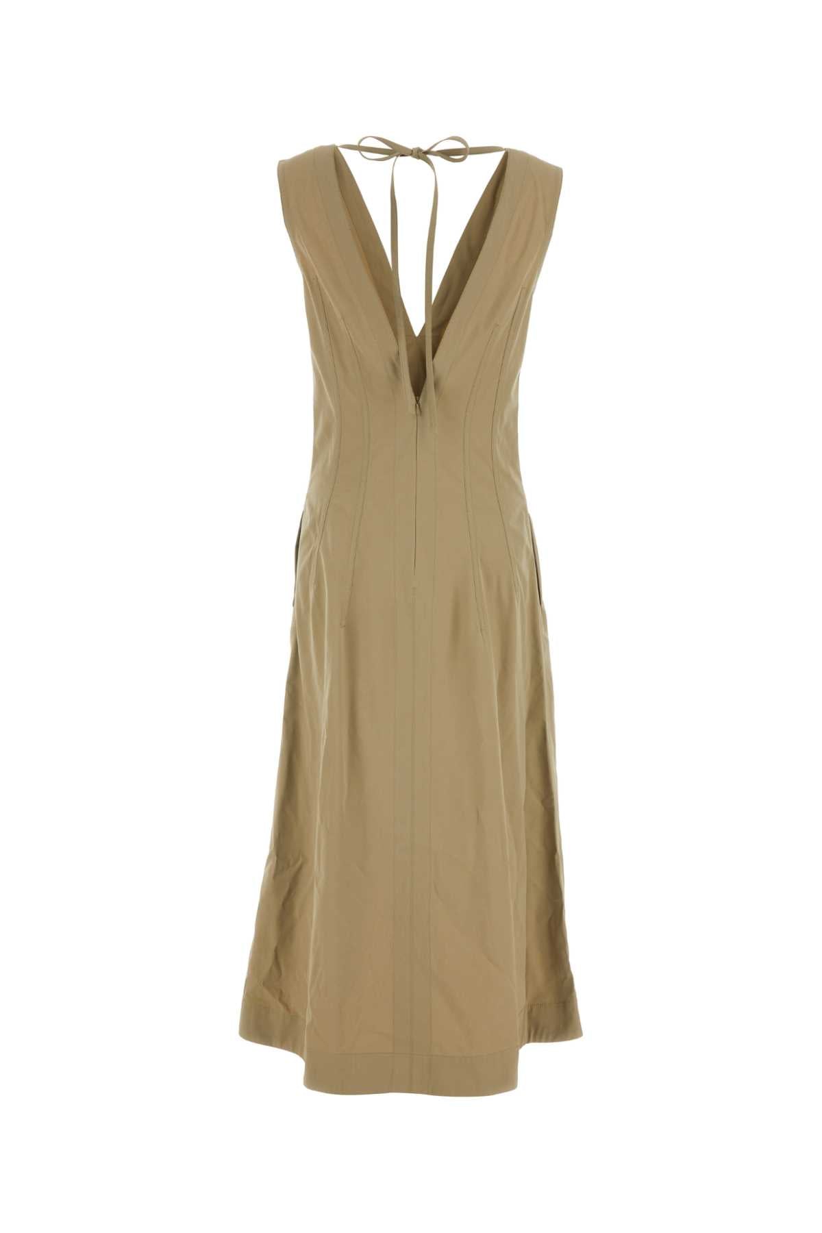 Bottega Veneta Women Cappuccino Cotton Blend Dress