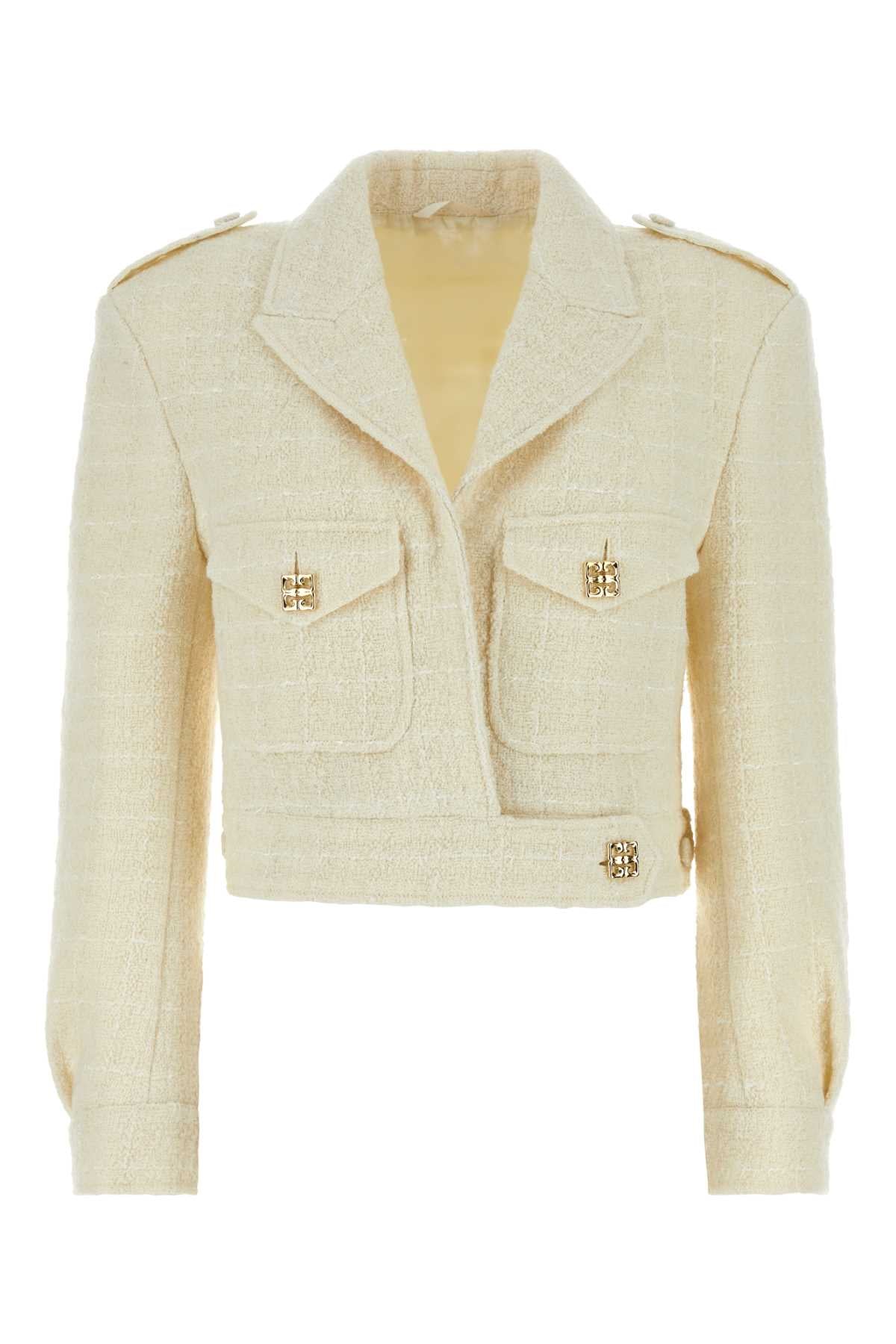 Givenchy Women Ivory Teed Blazer