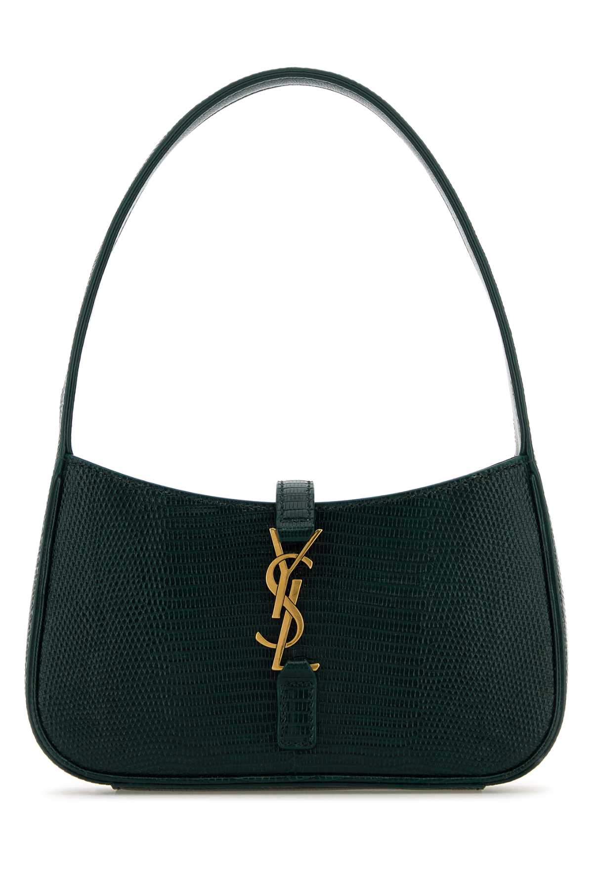 Saint Laurent Women Bottle Green Leather Mini Le 5 Ã  7 Handbag