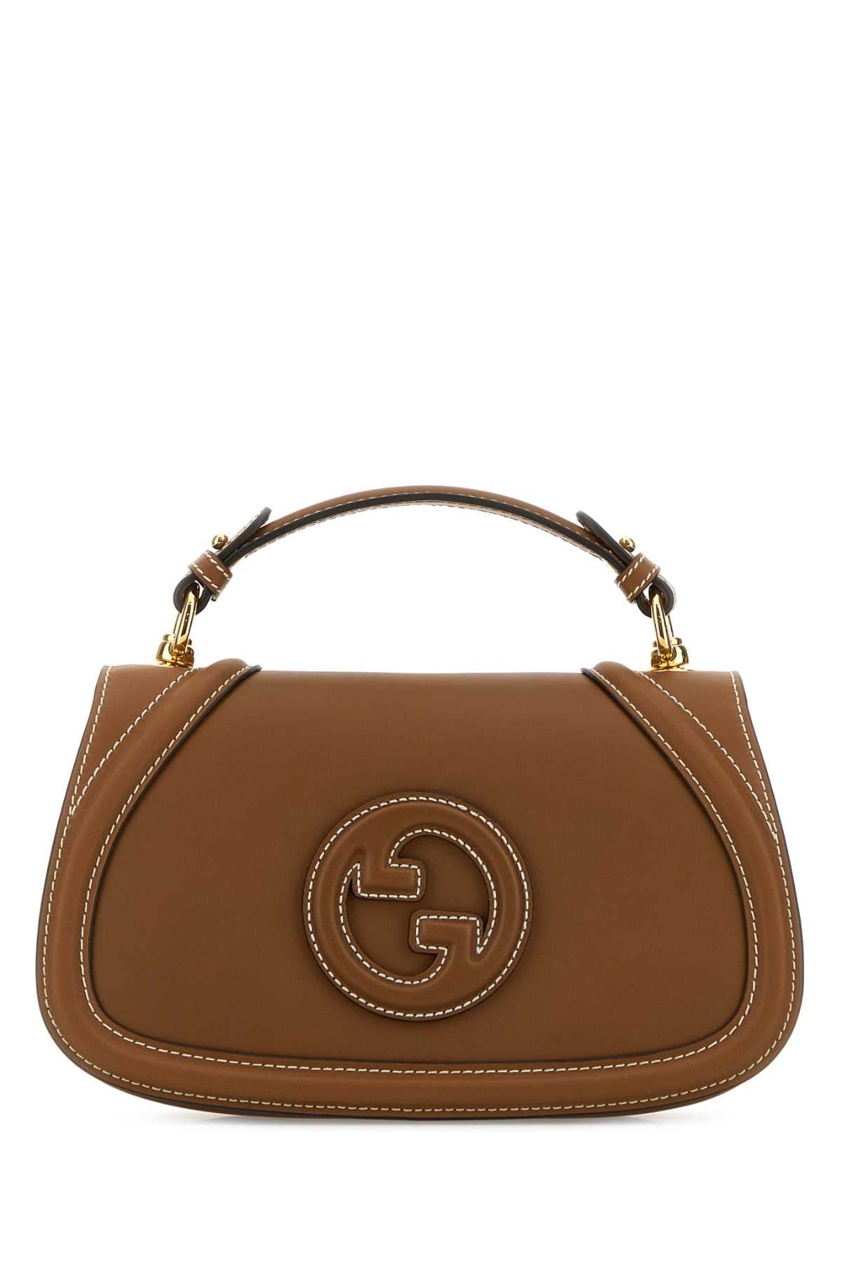 Gucci Women Caramel Leather Gucci Blondie Shoulder Bag
