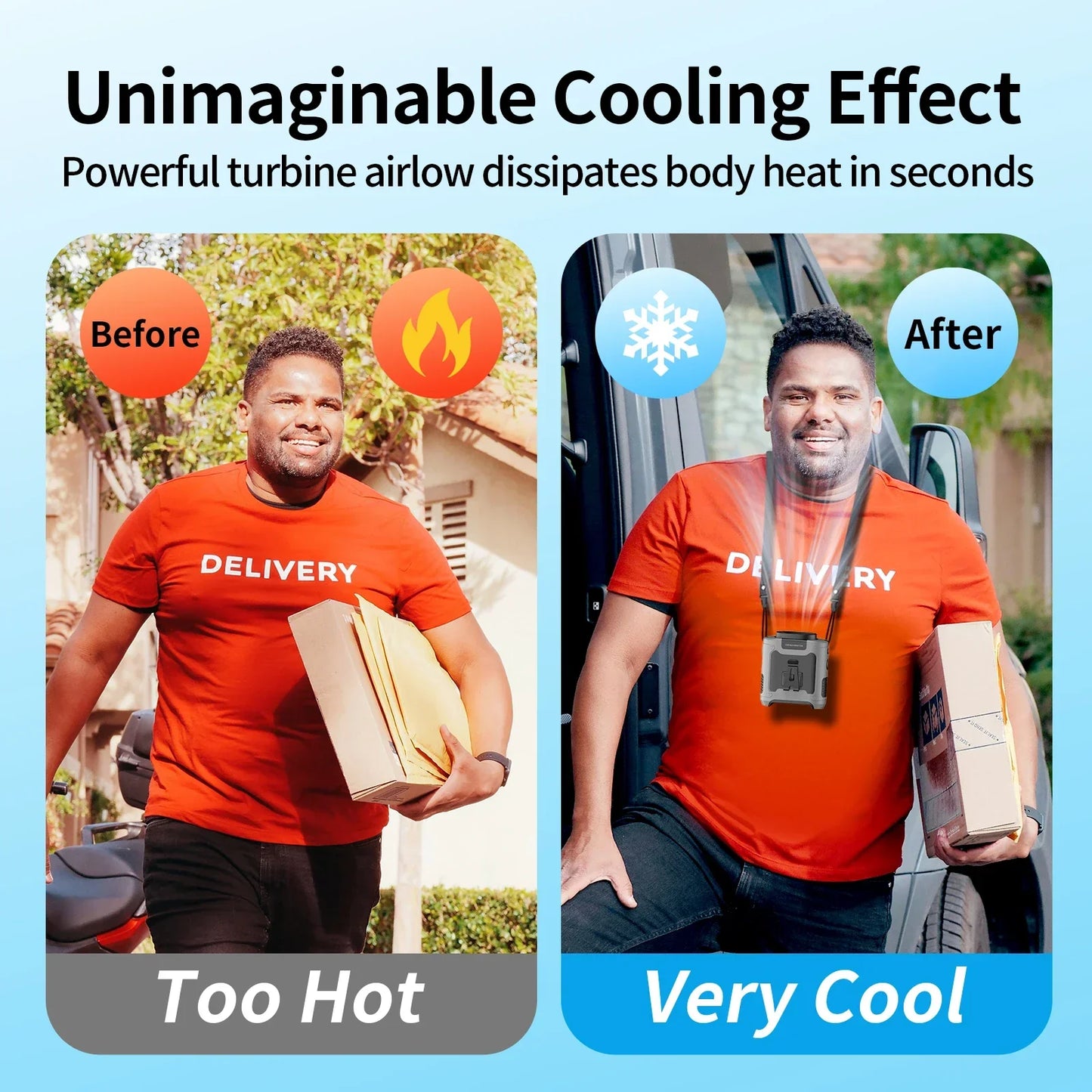 Outdoor Waist Fan with LED & Power Bank (20000mAh)-3