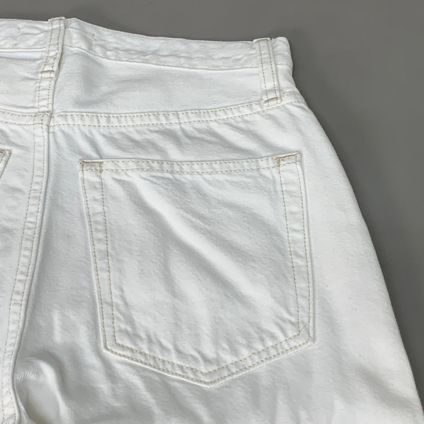 ETICA Tyler High Waist Straight Leg Ankle jeans Vintage White Size 25 EW180114A
