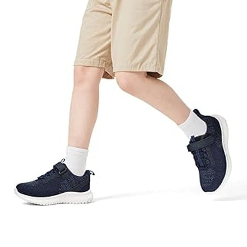 Runside Little Boys Size 12 Navy Sneakers Lace Up Hook Loop Fastener Shoes