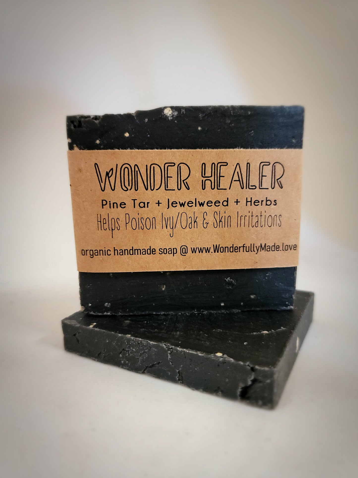 Wonder Healer Soap | Pine Tar | Jewelweed | Herbal | Colloidal Oatmeal | for Poison Ivy and other Skin Ailments