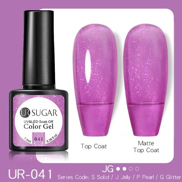 2022 New Reflective Glitter Nail Gel 8ml  Permanent UV/LED Glossy Effect Popular Diamond Nail Gel Design For Womens