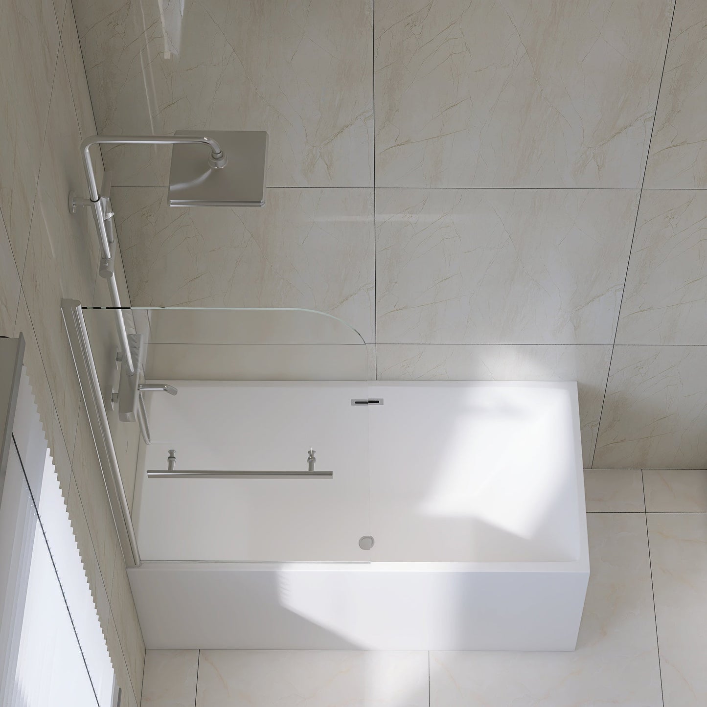 Goodyo 31"X55" Bathtub Shower Screen Frameless Door