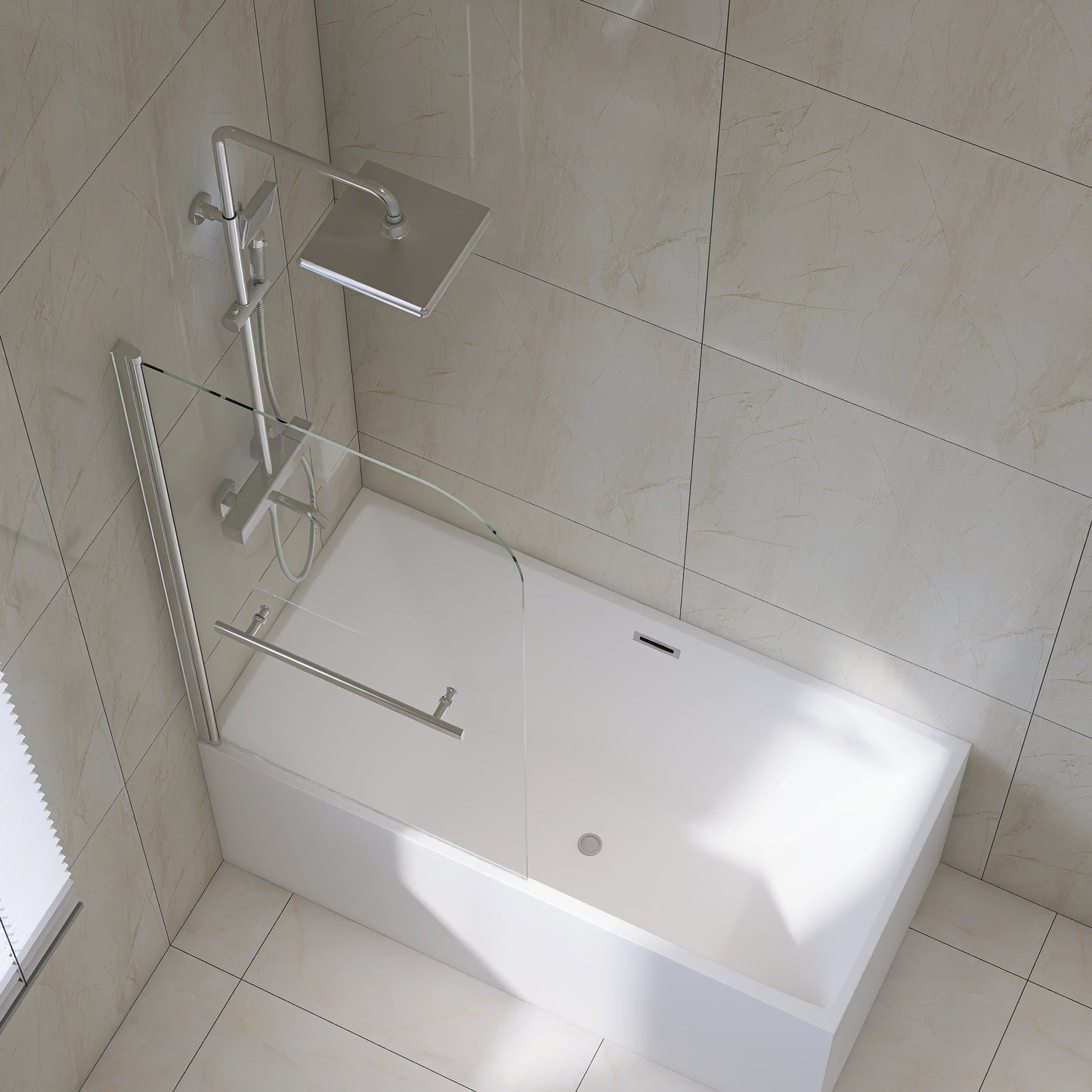 Goodyo 31"X55" Bathtub Shower Screen Frameless Door
