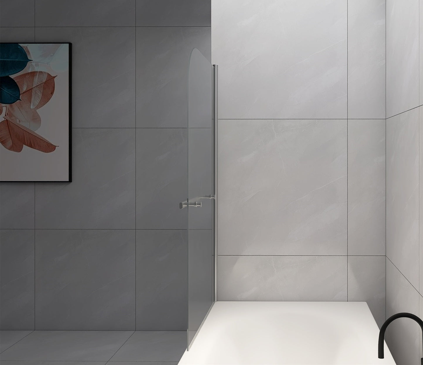Goodyo 31"X55" Bathtub Shower Screen Frameless Door