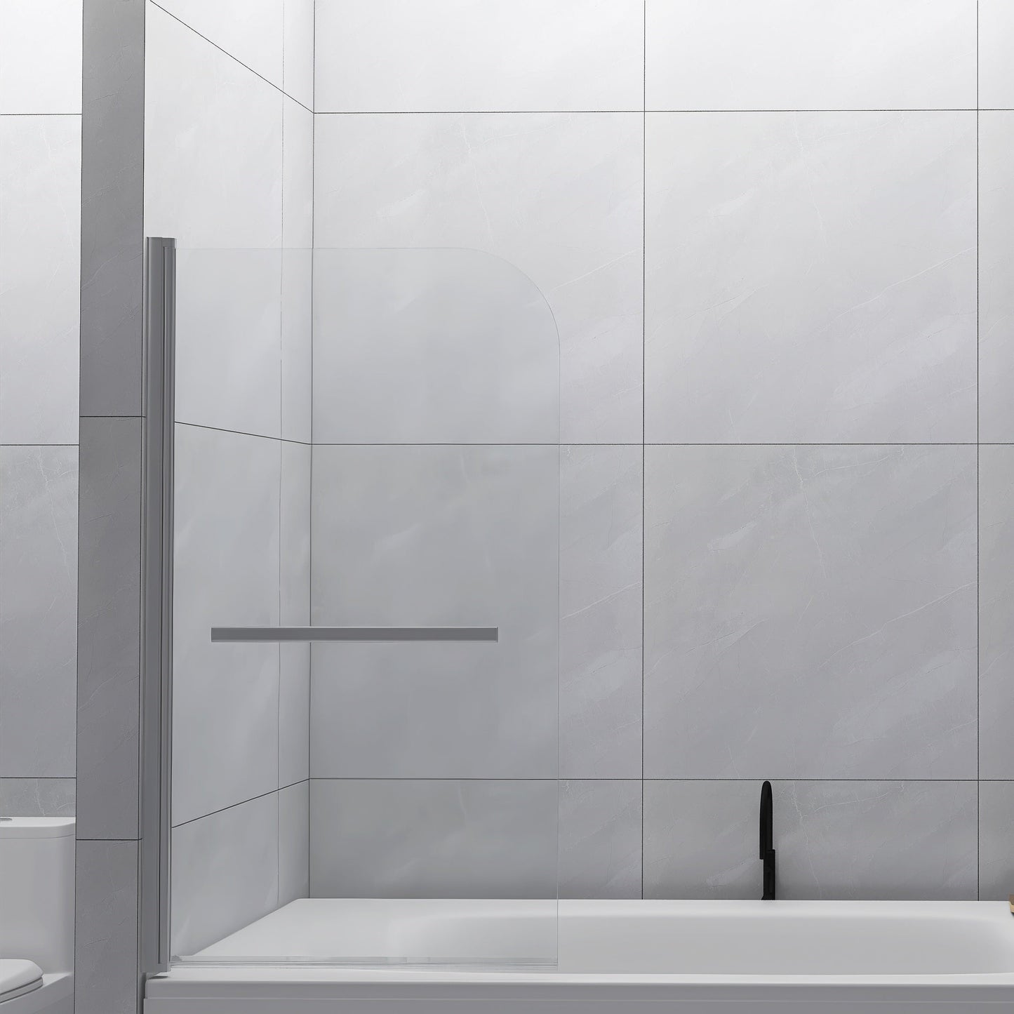Goodyo 31"X55" Bathtub Shower Screen Frameless Door