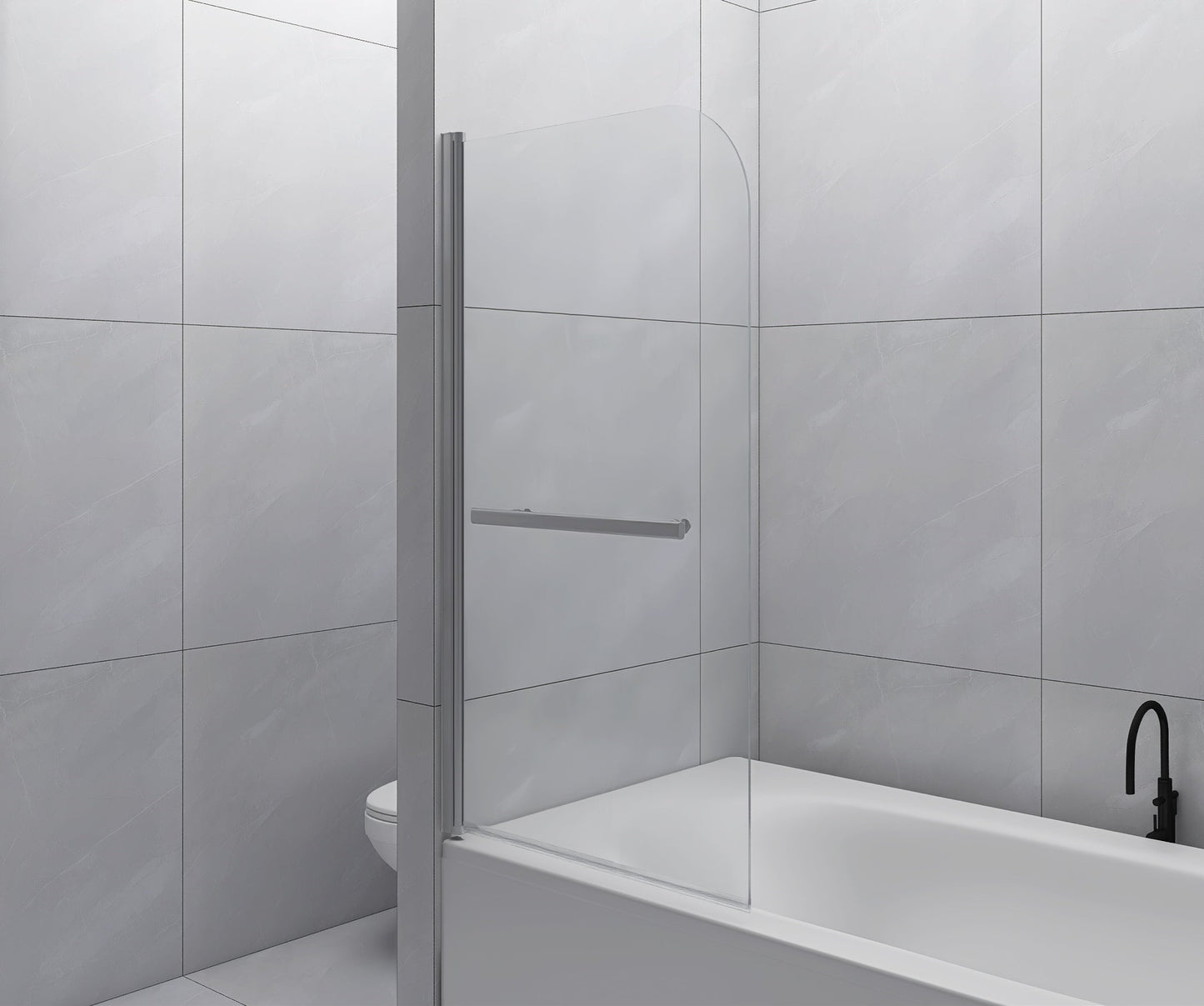 Goodyo 31"X55" Bathtub Shower Screen Frameless Door