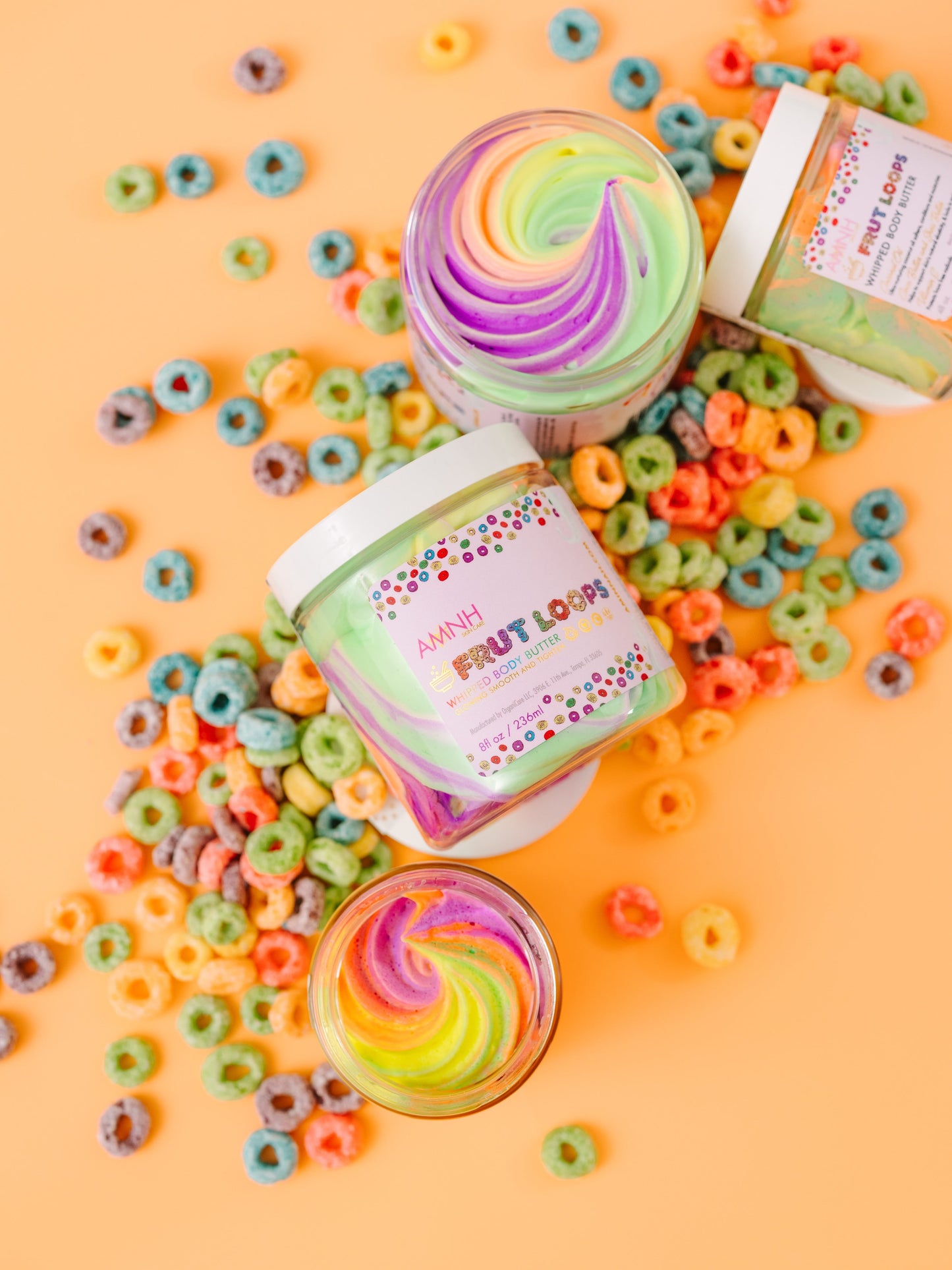 "Frut Loops" Organic Whipped Body Butter - Vegan, Cruelty-Free, Natural Ingredients, Woman Owned Brand