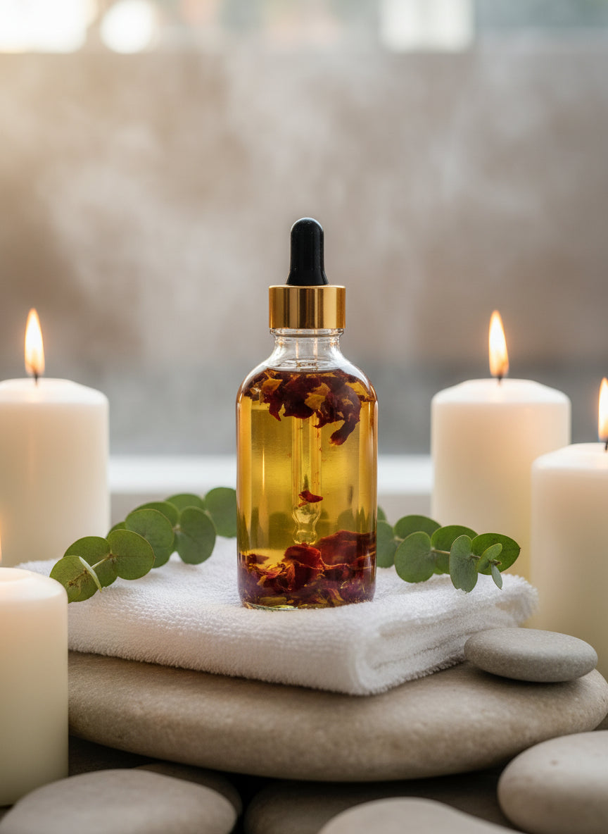 Rose Infused Body Oil 4oz-2