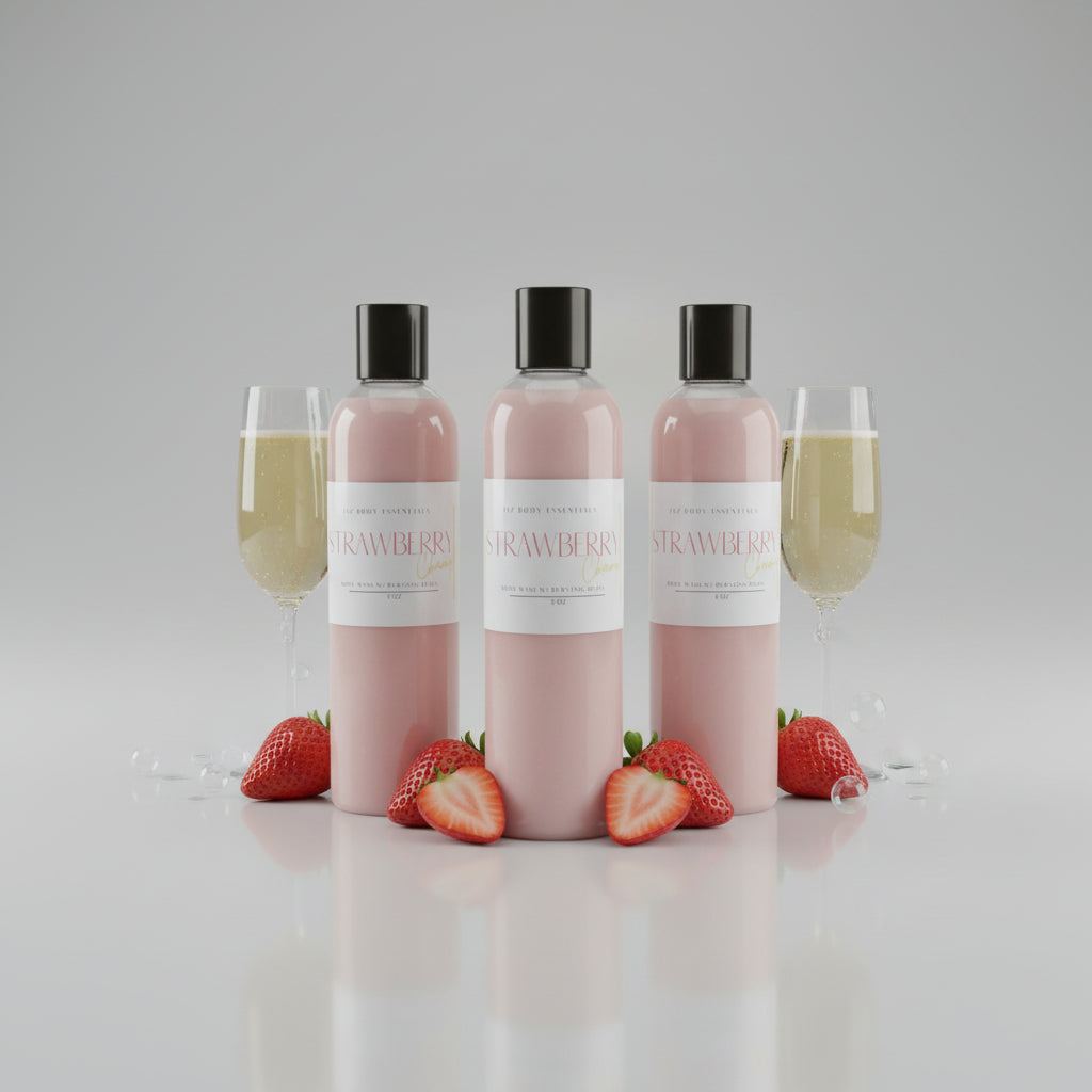 Strawberry Champagne Body Wash with Bursting Beads-2