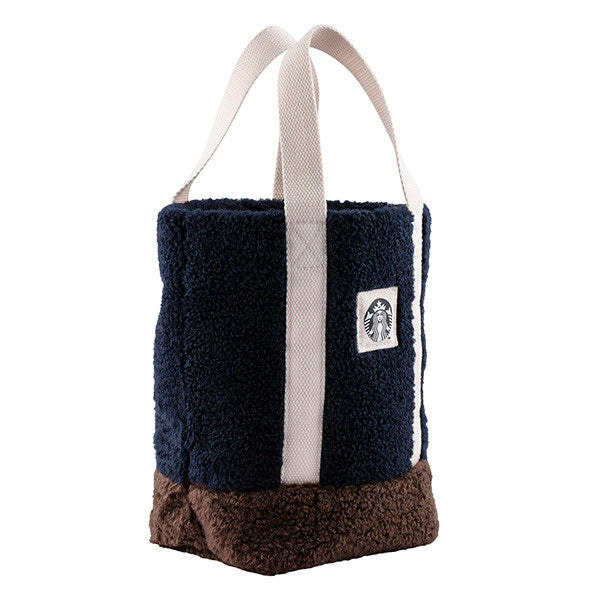 Starbucks Taiwan Furry Plush Tote Bag Patch Logo 23FW-2