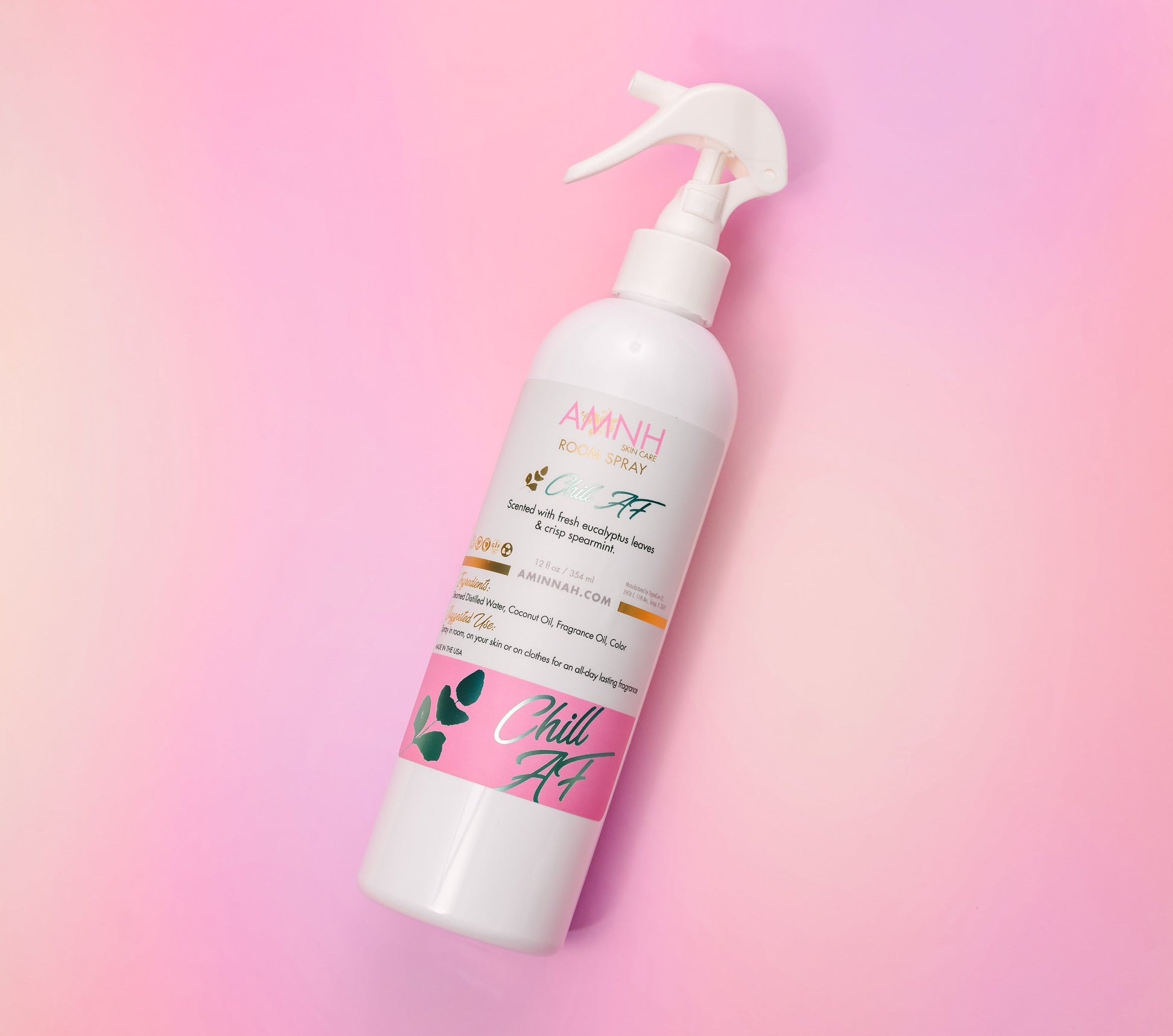 Chill AF Room Spray- crisp linen coconut oil fragrance oil fresh room spray with distilled water