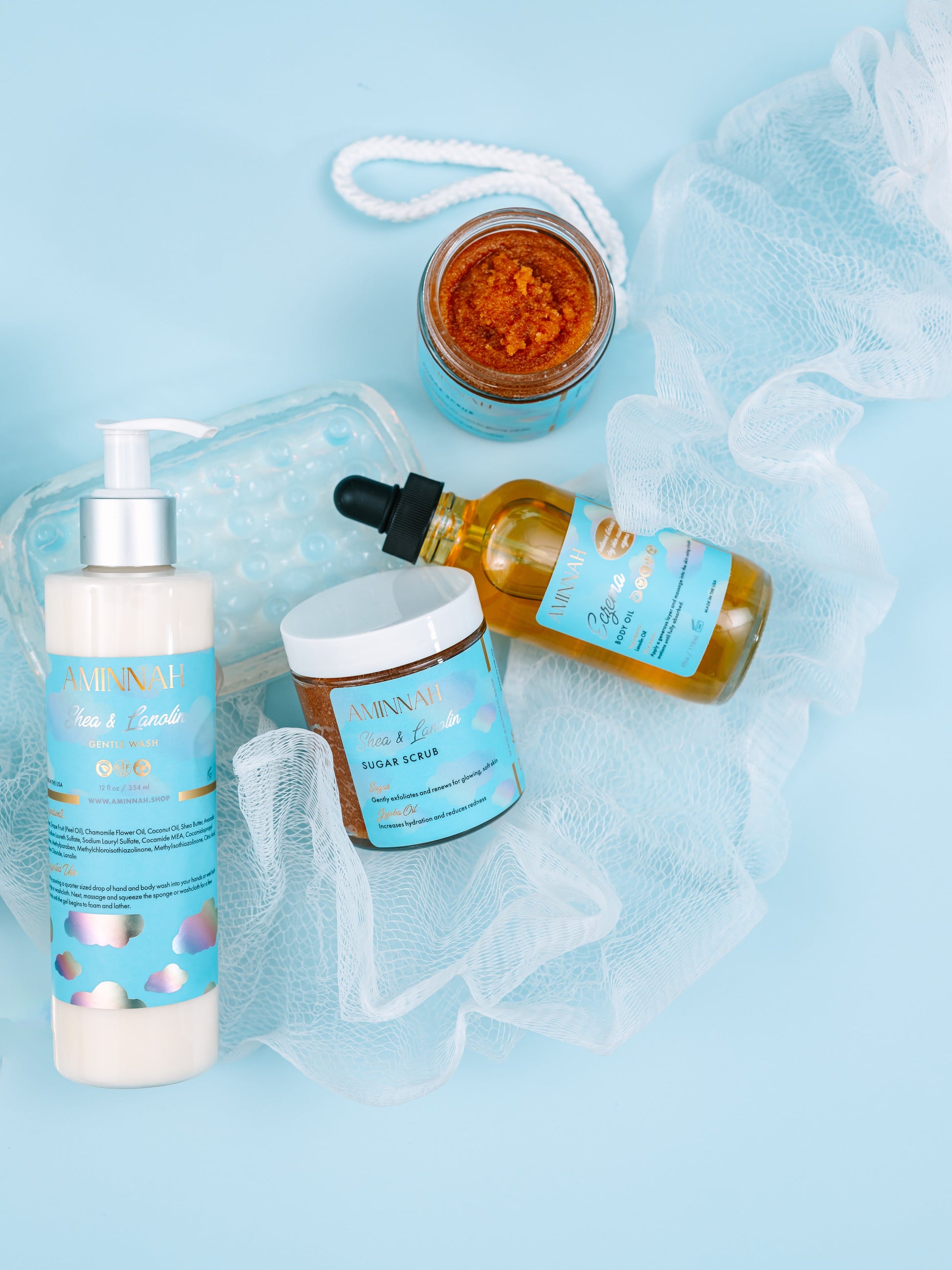 "Eczema" Body Collection | Cream| Serum| Sugar Scrub| Body Oil| Cleanser| Lotion-4