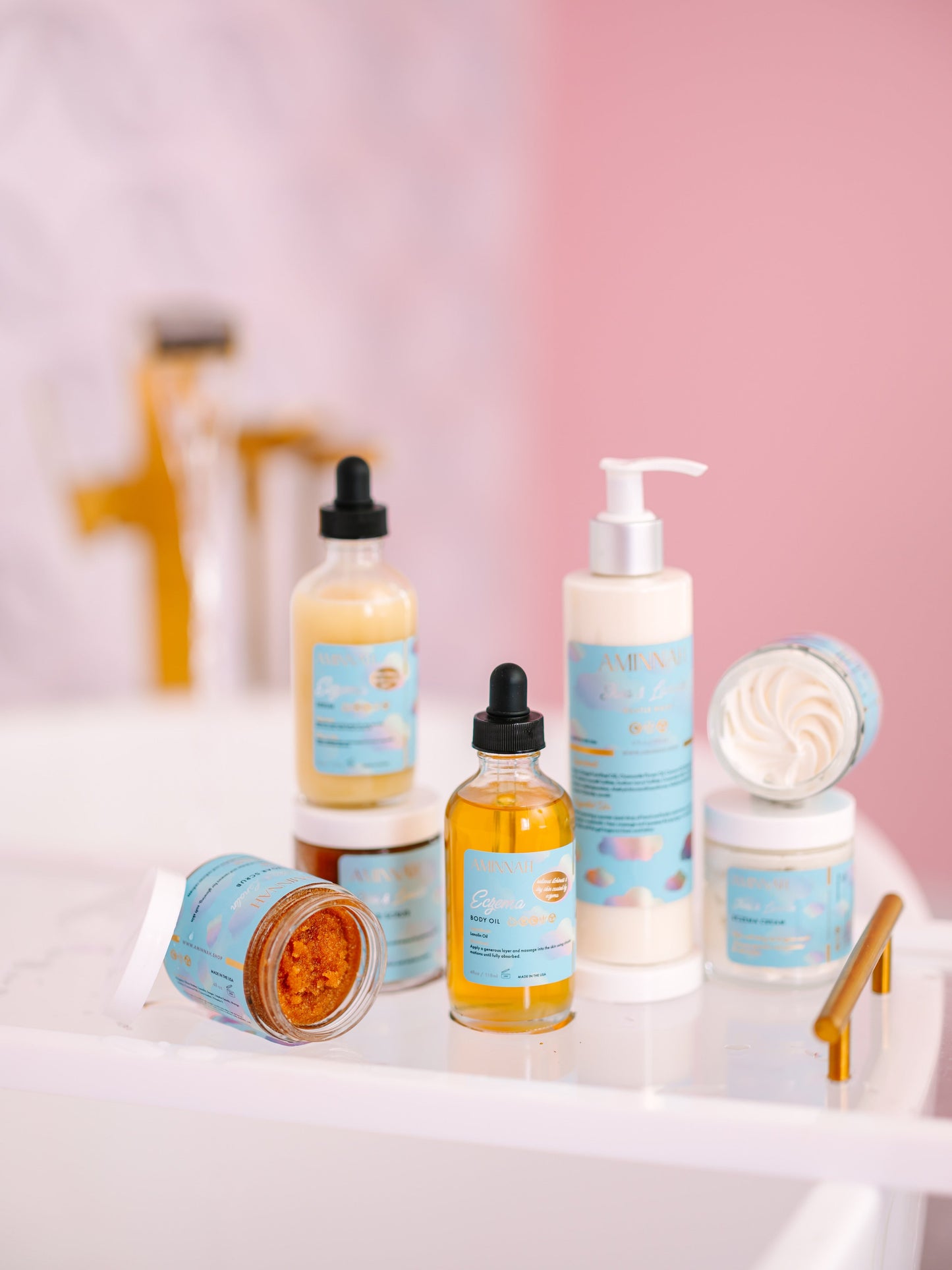 "Eczema" Body Collection | Cream| Serum| Sugar Scrub| Body Oil| Cleanser| Lotion-1