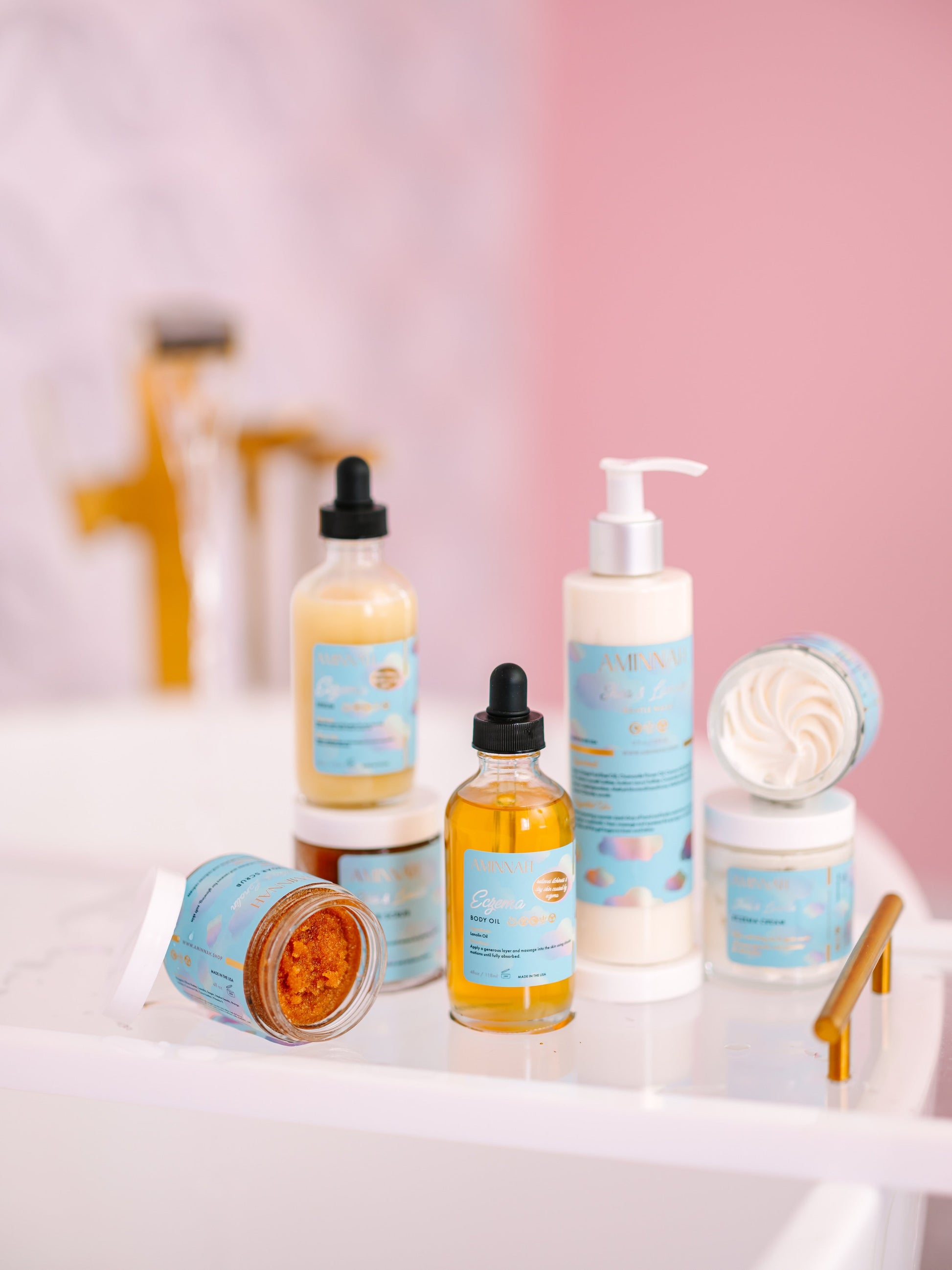 "Eczema" Body Collection | Cream| Serum| Sugar Scrub| Body Oil| Cleanser| Lotion-1
