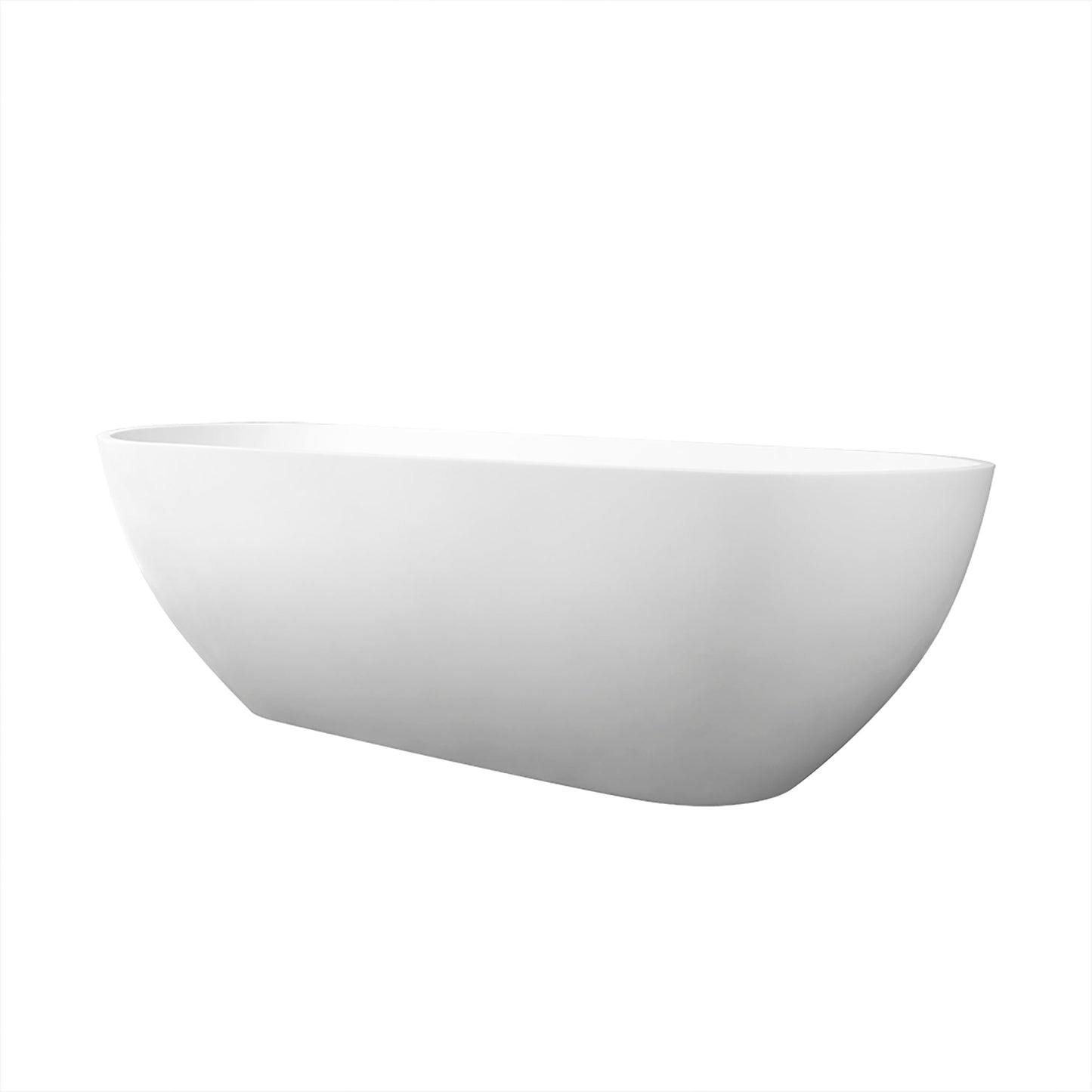 Freestanding Solid Surface Soaking Bathtub