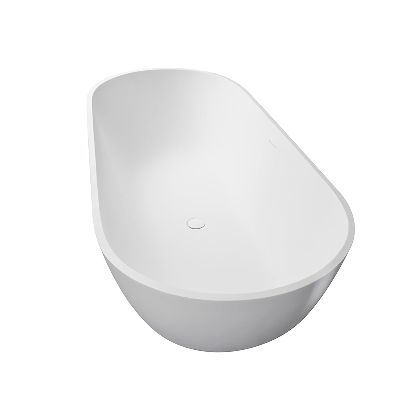 Freestanding Solid Surface Soaking Bathtub
