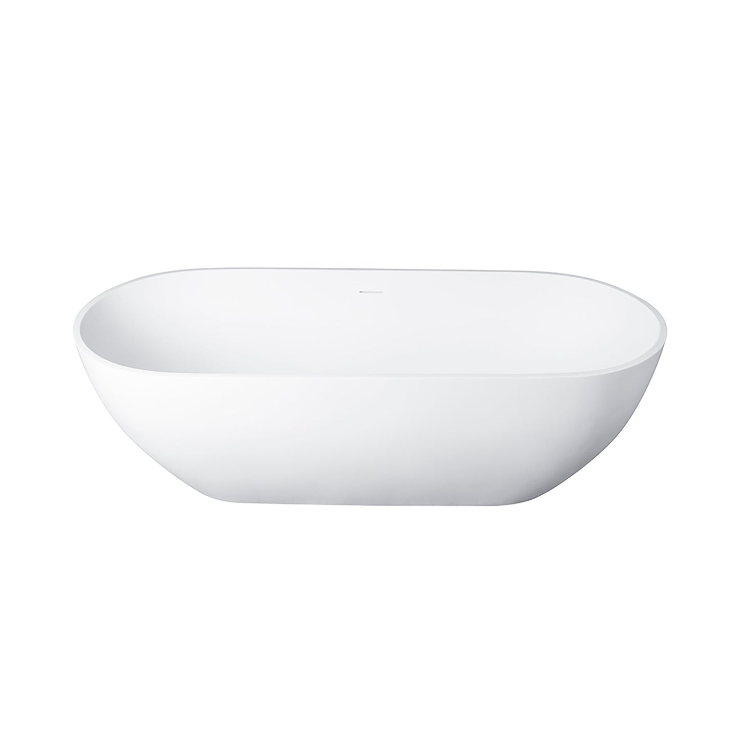 Freestanding Solid Surface Soaking Bathtub