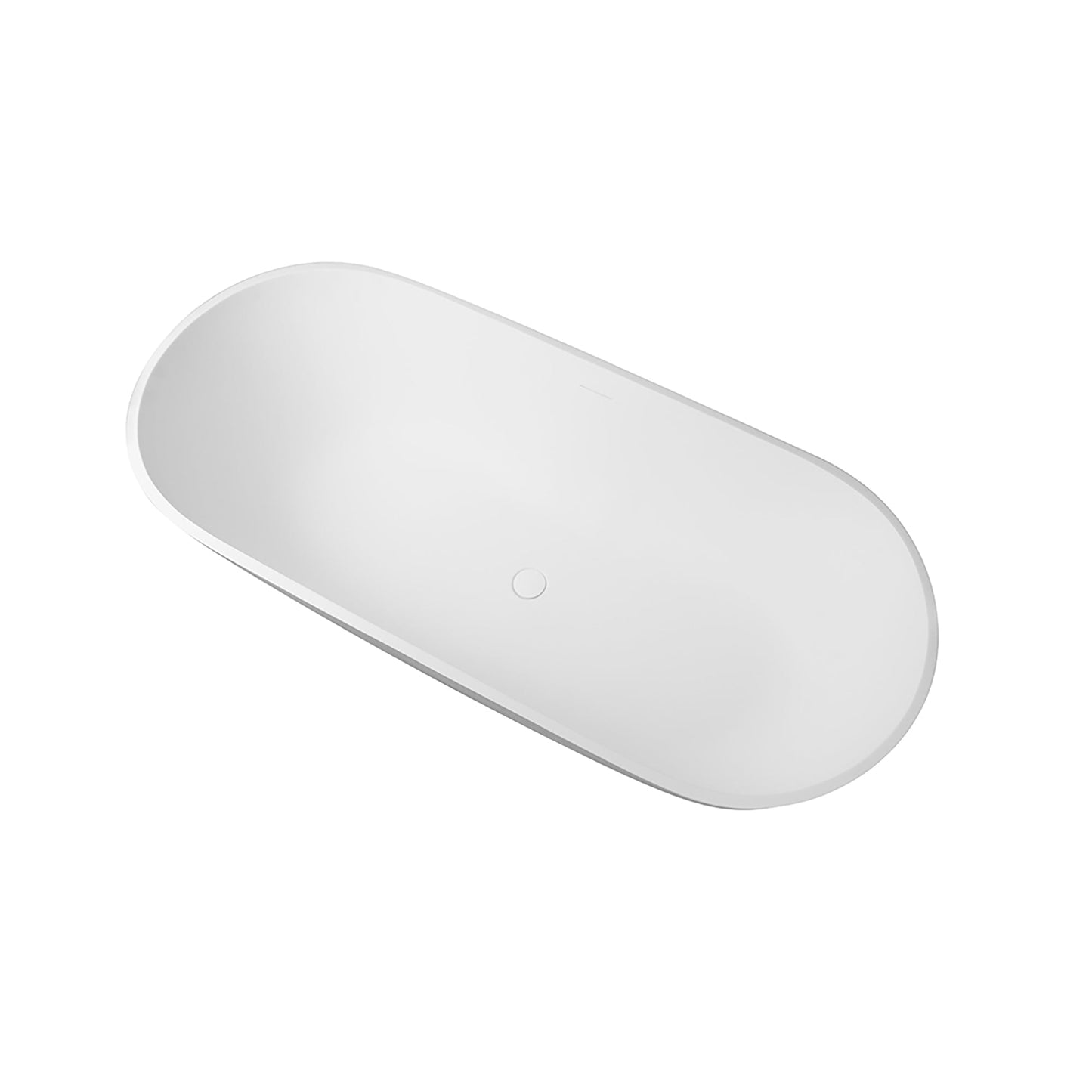 Freestanding Solid Surface Soaking Bathtub