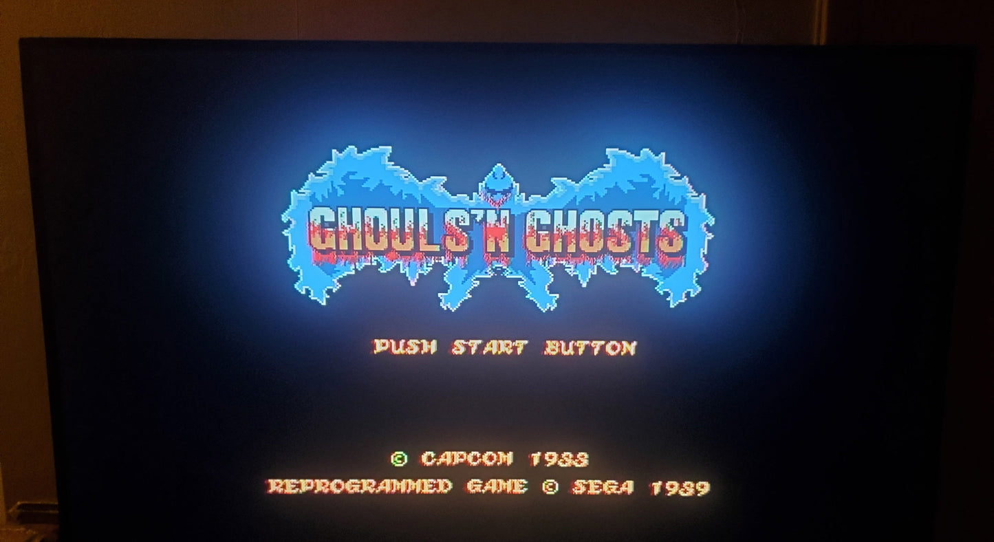 Ghouls 'N' Ghosts Sega Genesis Mega Drive Video Game Cartridge