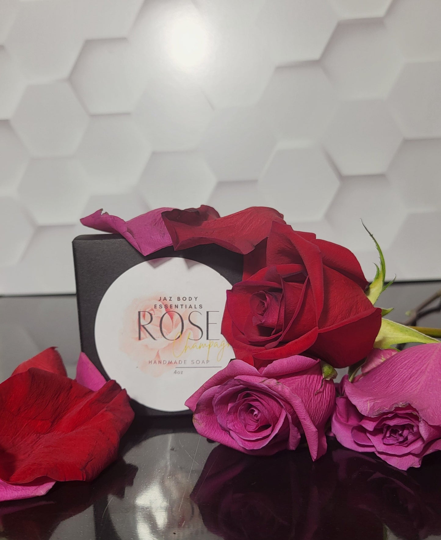 JAZ Body Essentials Champagne Roses Shea Butter Soap Bar