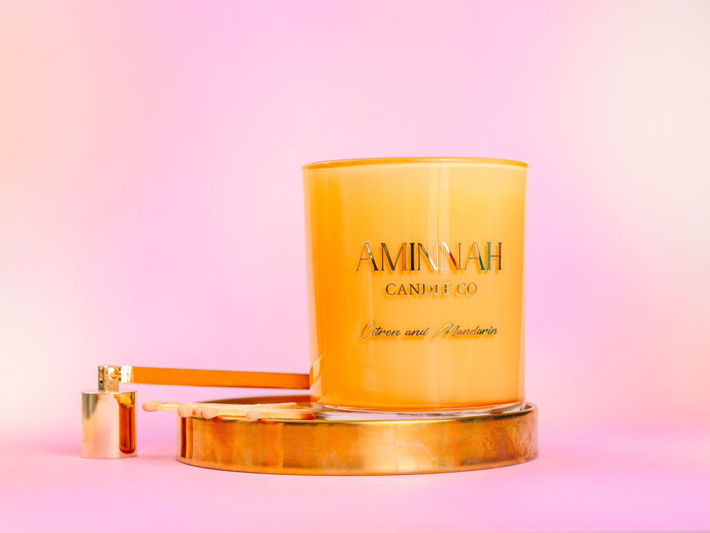 "Citron & Mandarin" Scented Candle-2