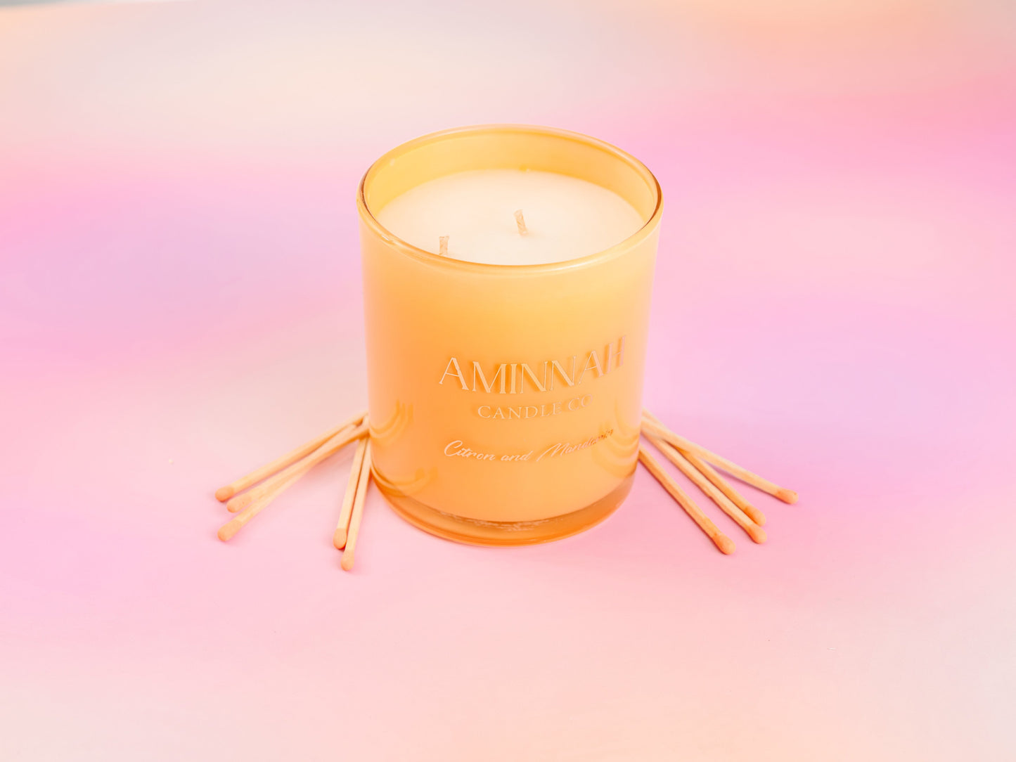 "Citron & Mandarin" Scented Candle-4