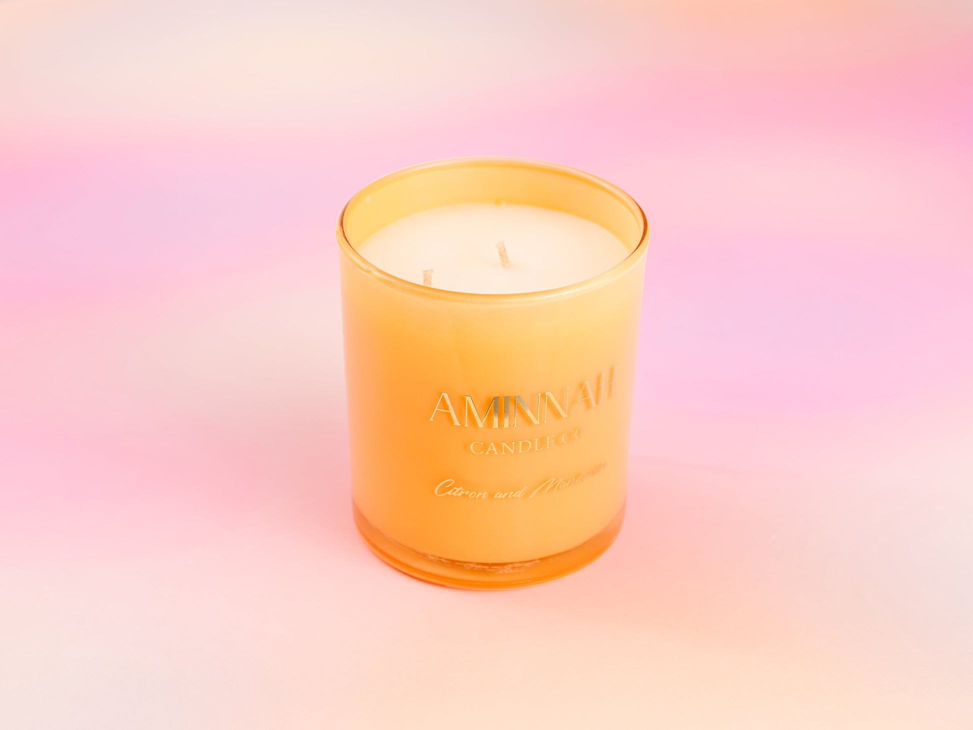 "Citron & Mandarin" Scented Candle-3