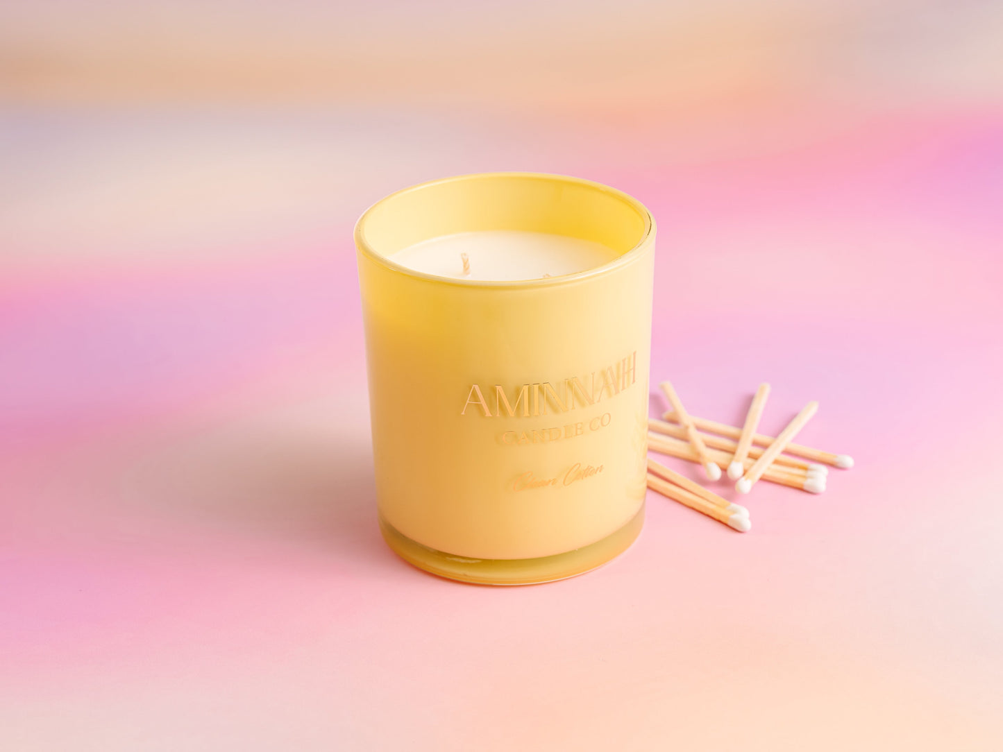 "Clean Cotton" Scented Candle-3