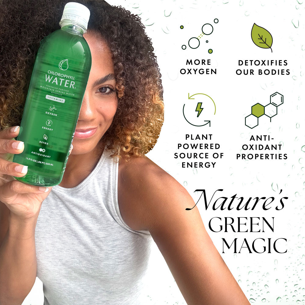 Chlorophyll Water® **PREORDER** (Case of 12): Chlorophyll & Ultra-Purified Water with Essential Vitamins A, B12, C and D3