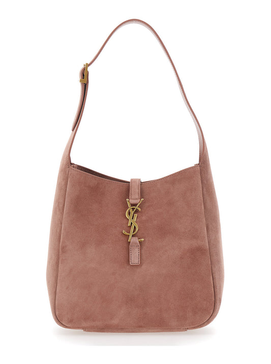 Saint Laurent Women 'Le 5 À 7'  Pink Shoulder Bag With Hook Closure With Cassandre In Soft Leather Woman