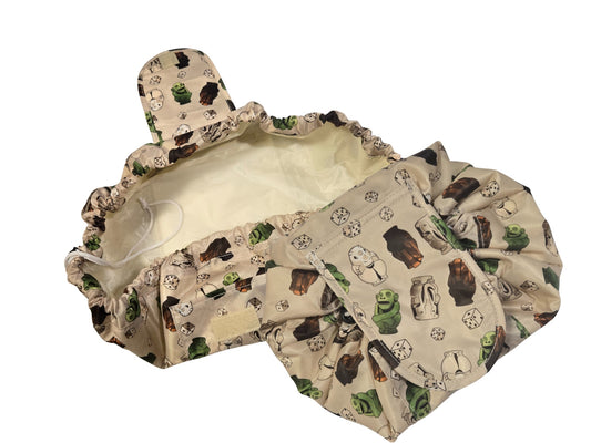 Roll the dice shrink up makeup bag-0