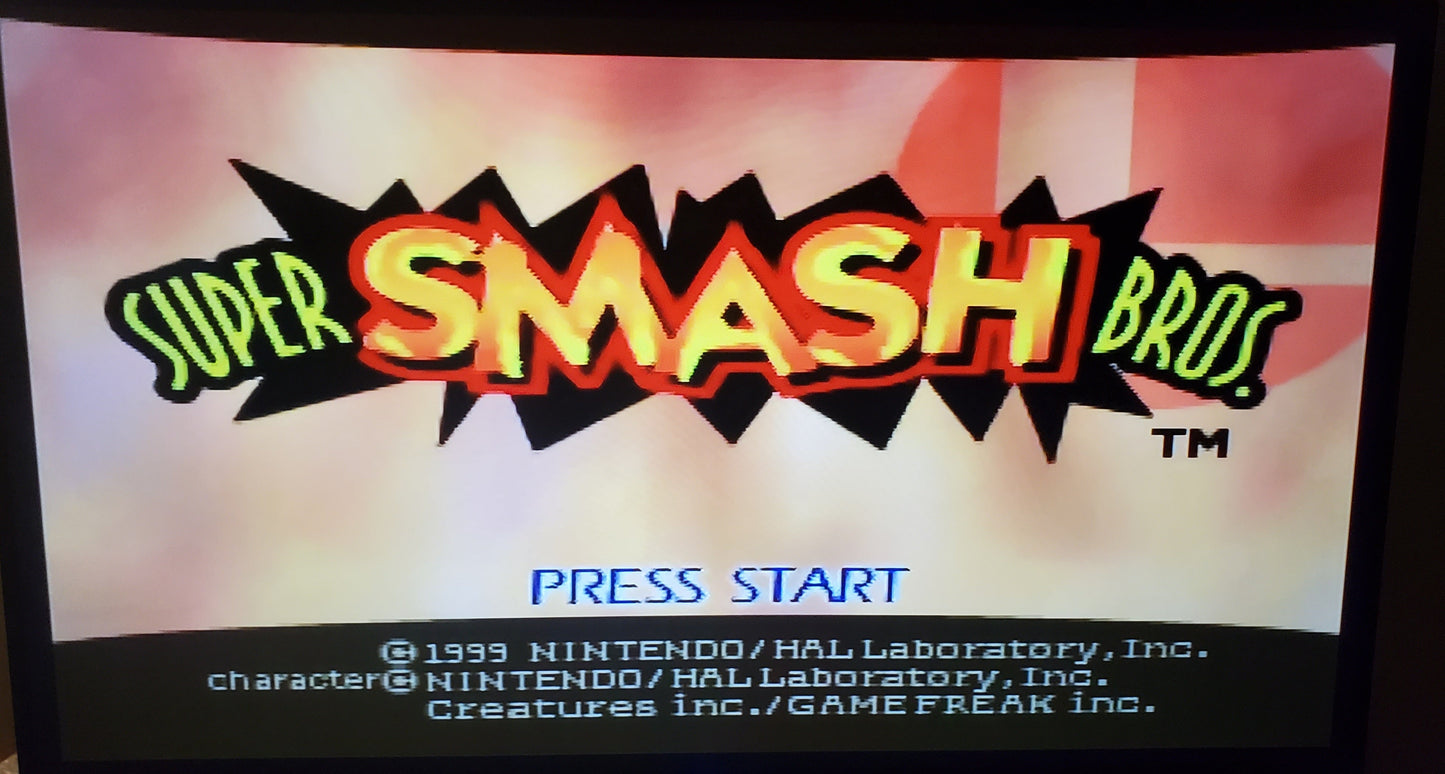 Super Smash Bros N64 Nintendo 64 Video Game Cartridge