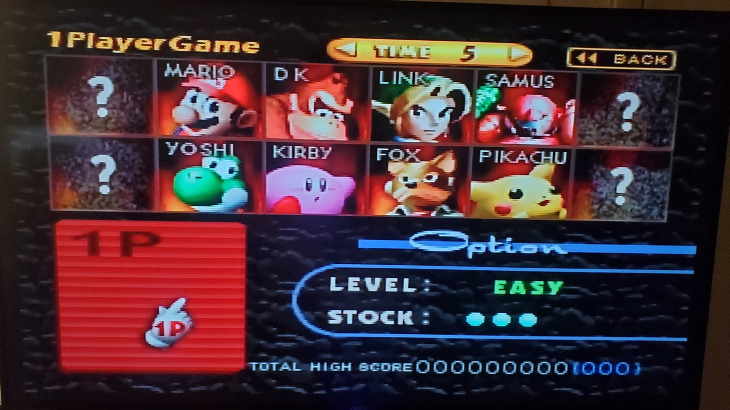 Super Smash Bros N64 Nintendo 64 Video Game Cartridge