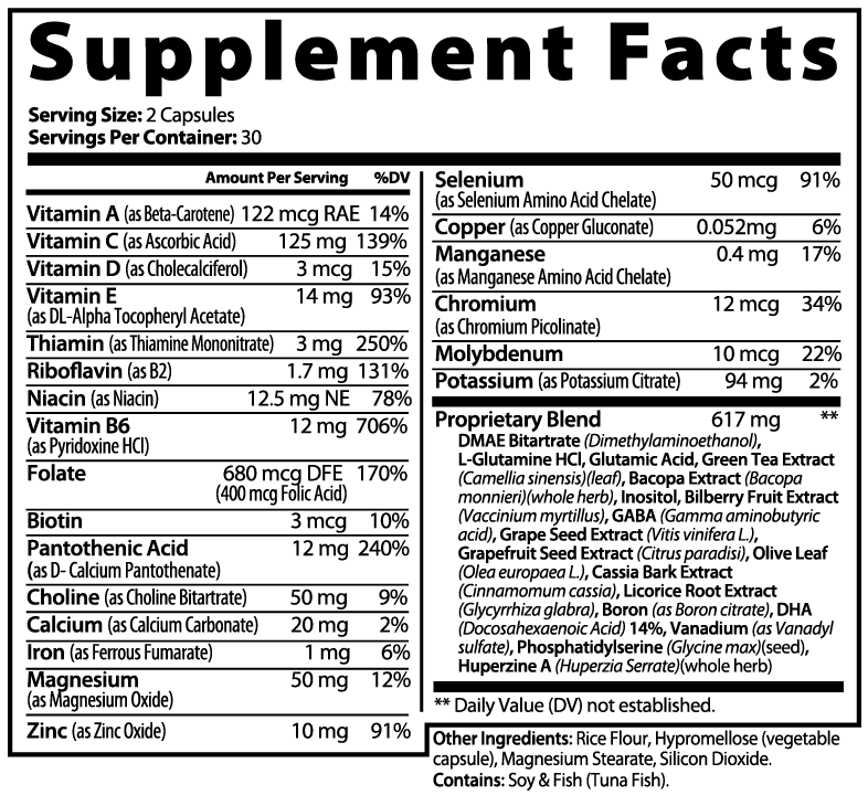 Rave Mode Brain & Focus Formula