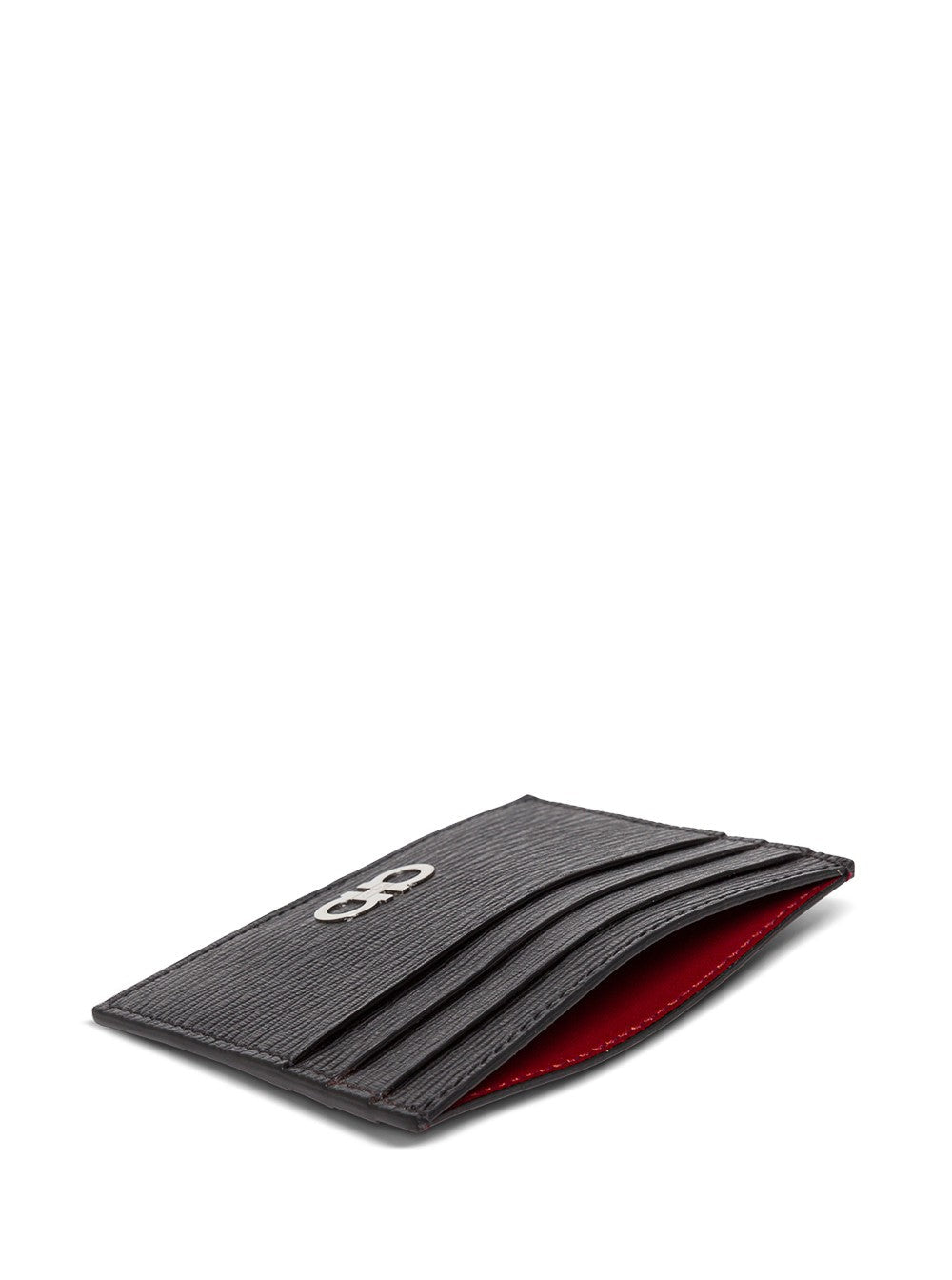 Ferragamo Men 'Revival' Black Cardholder With Gancini Buckle On The Front In Leather Man